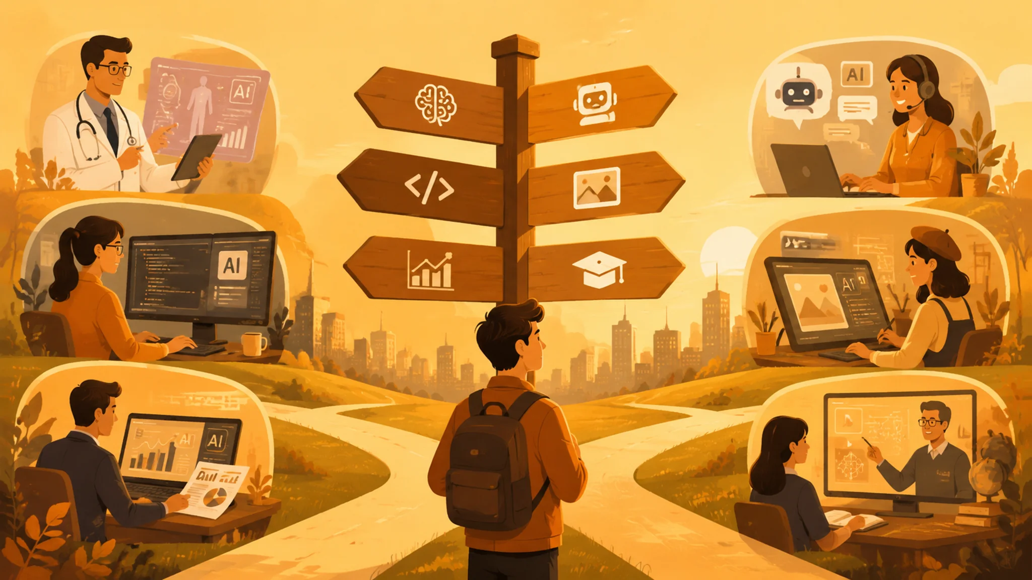 学AI用AI培训怎么选场景？按职业挑方向的实用指南
