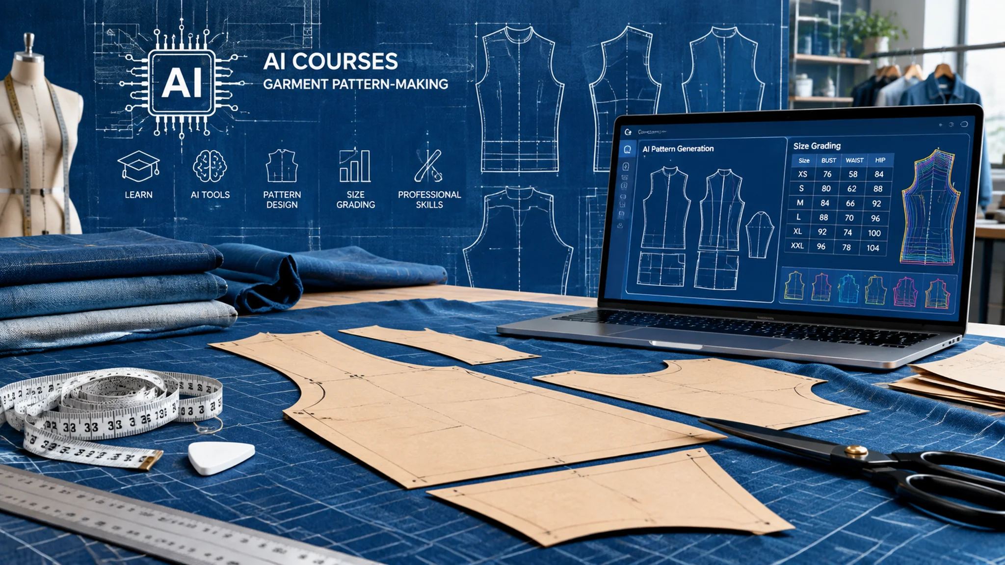 ai纸样培训学什么？服装制版AI课观察