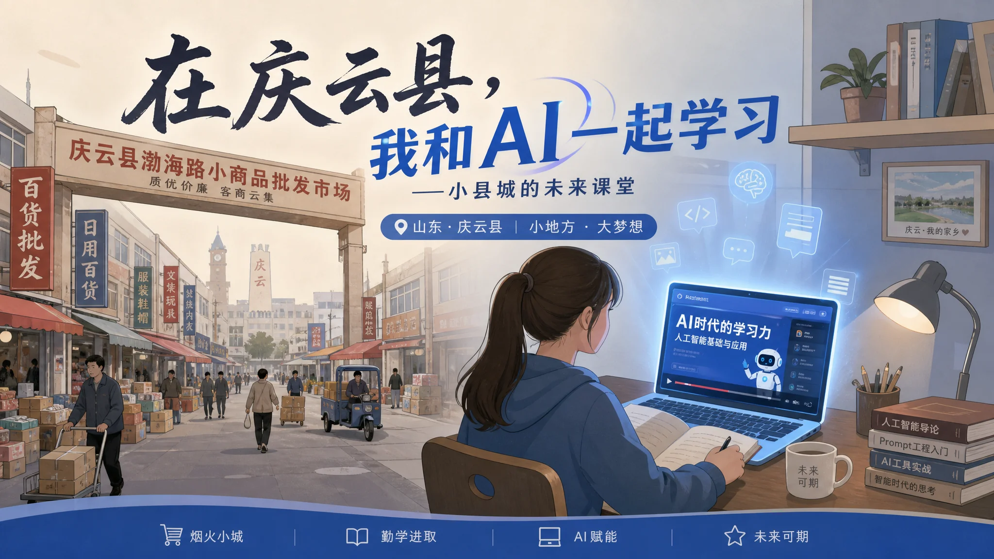 庆云培训ai去哪学？鲁北小县学AI的选择