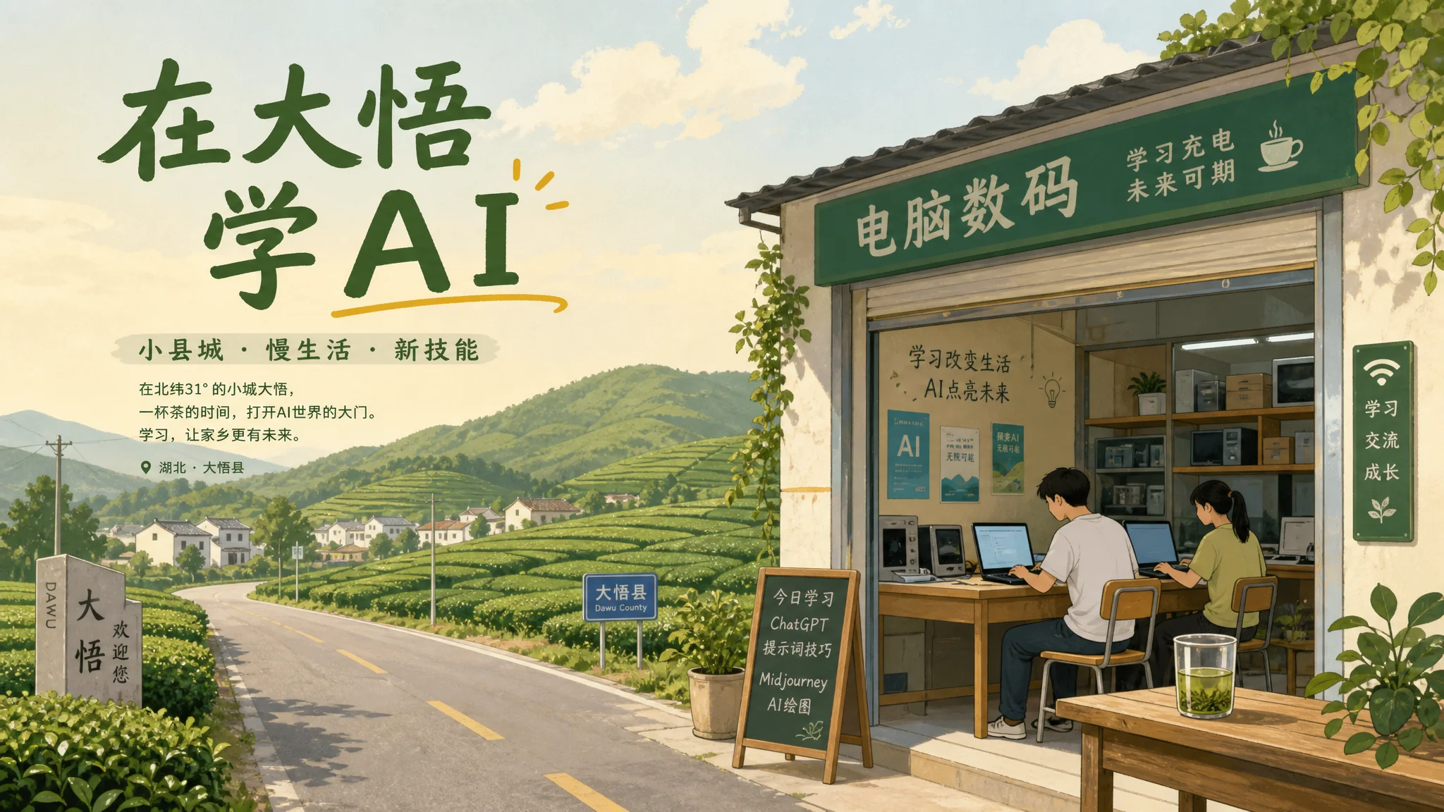 大悟ai培训在哪里？鄂北小县学AI的路