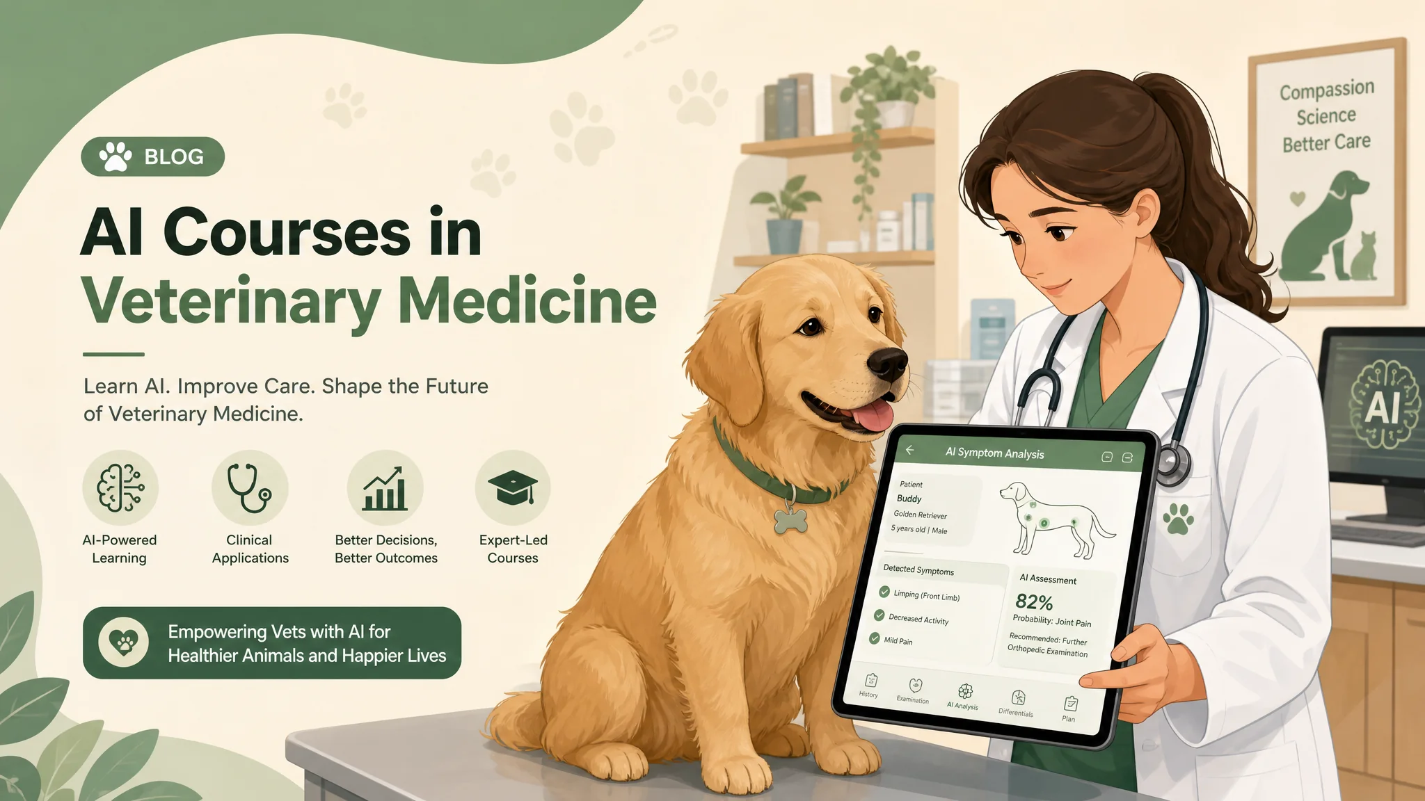 AI兽医培训是真的吗？动物医疗行业的AI课程现状