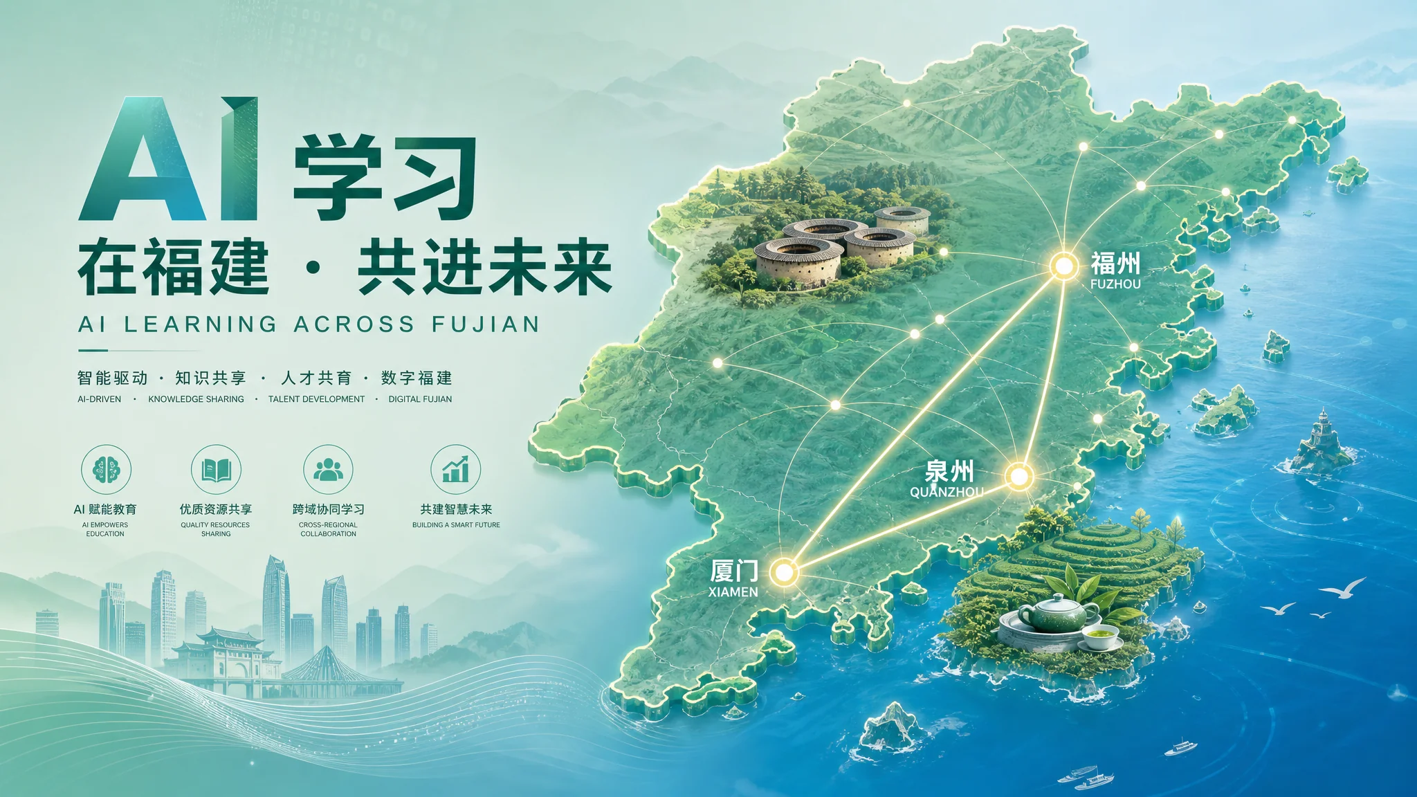 福建ai培训哪里好？福建学AI的城市分布