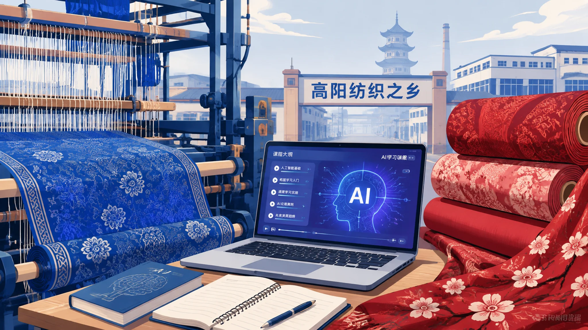 高阳ai培训在哪里？纺织之乡学AI的路