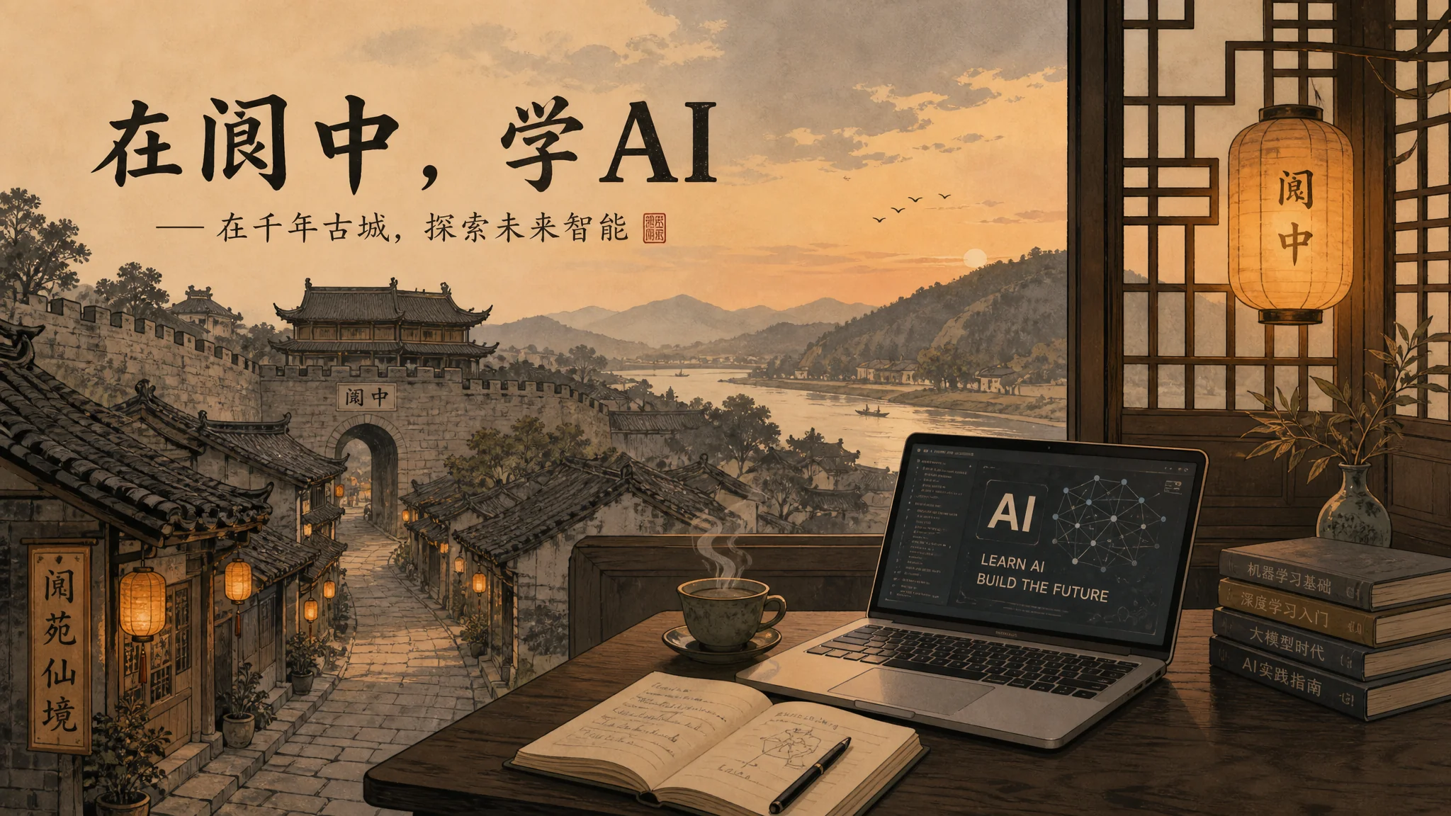 阆中ai培训在哪里？川北古城学AI的路