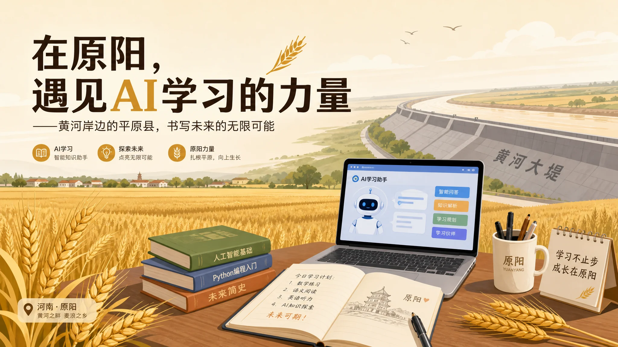 原阳ai培训在哪里？豫北小县学AI的路