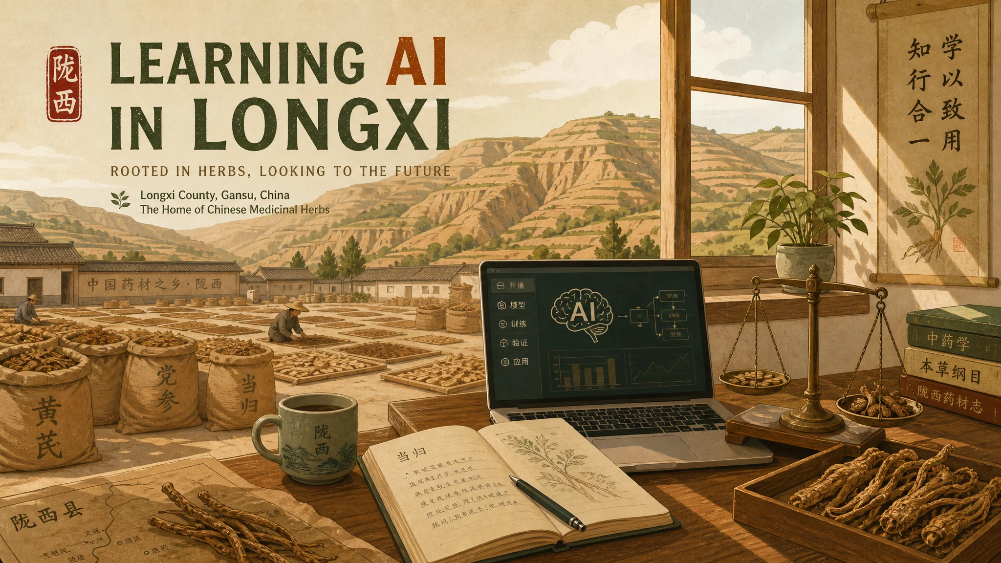 陇西ai培训在哪里？陇中小县学AI的路