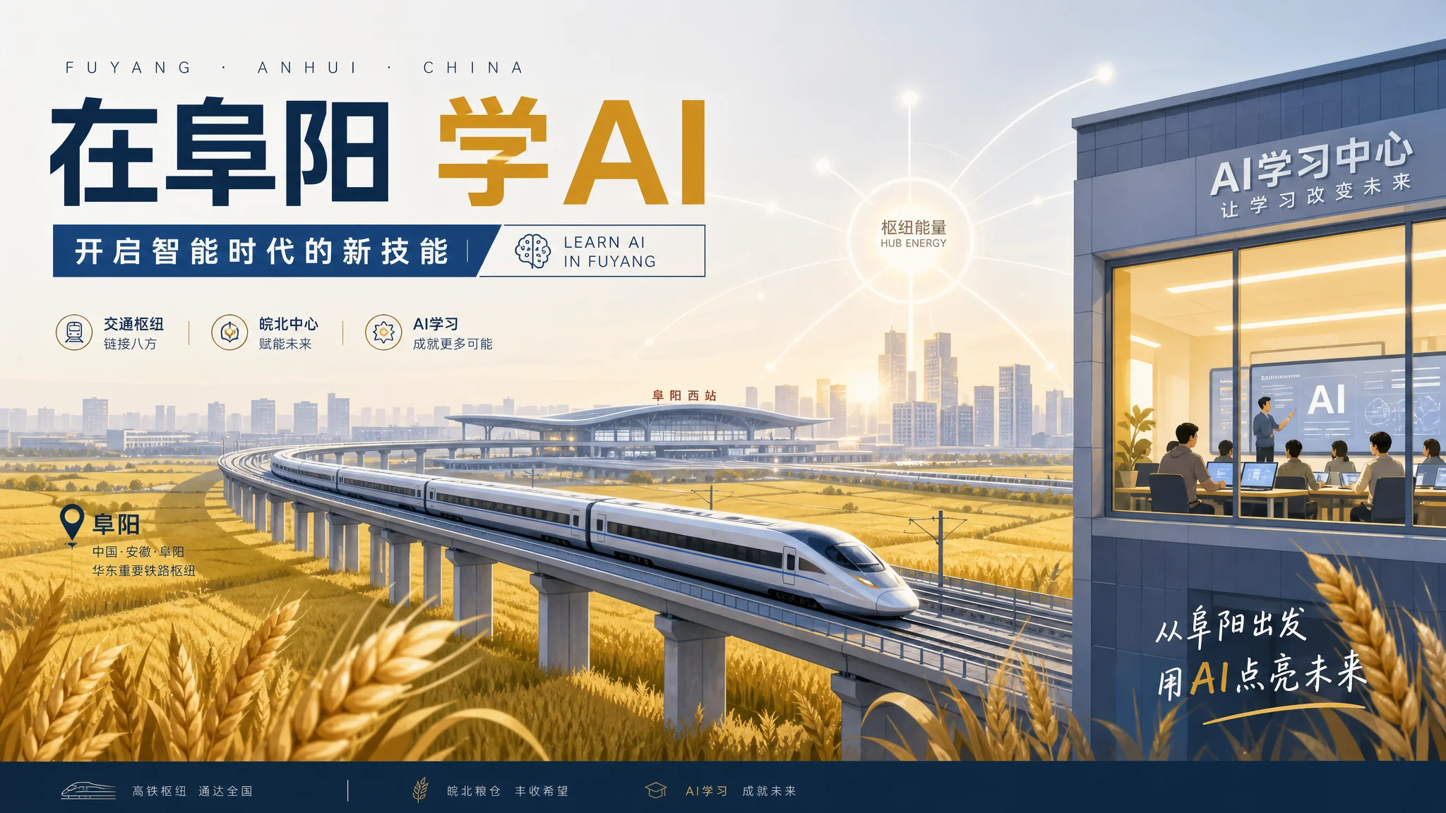 阜阳ai培训在哪里？皖北枢纽学AI的路