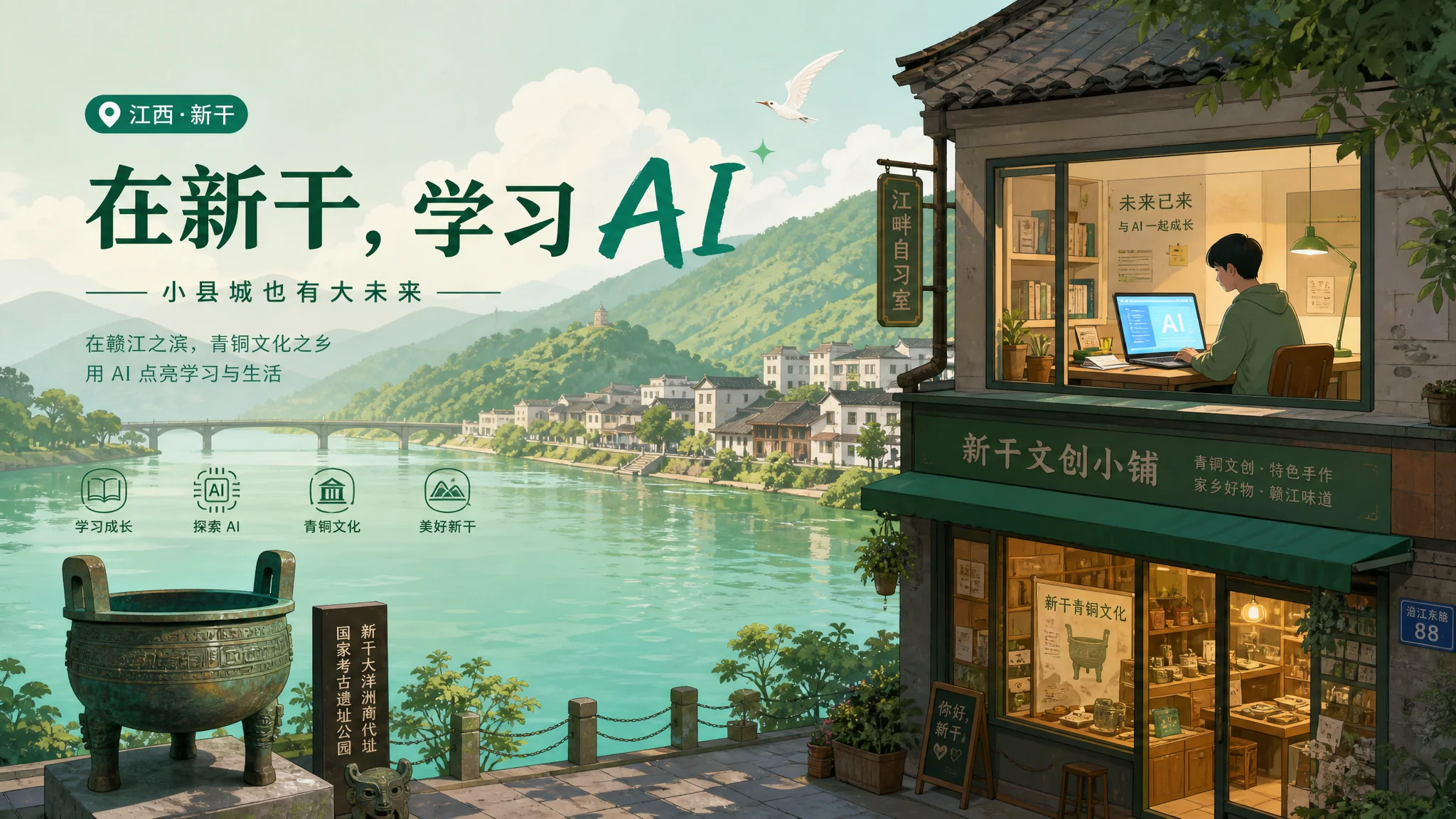 新干ai培训在哪里？赣中小县学AI的路