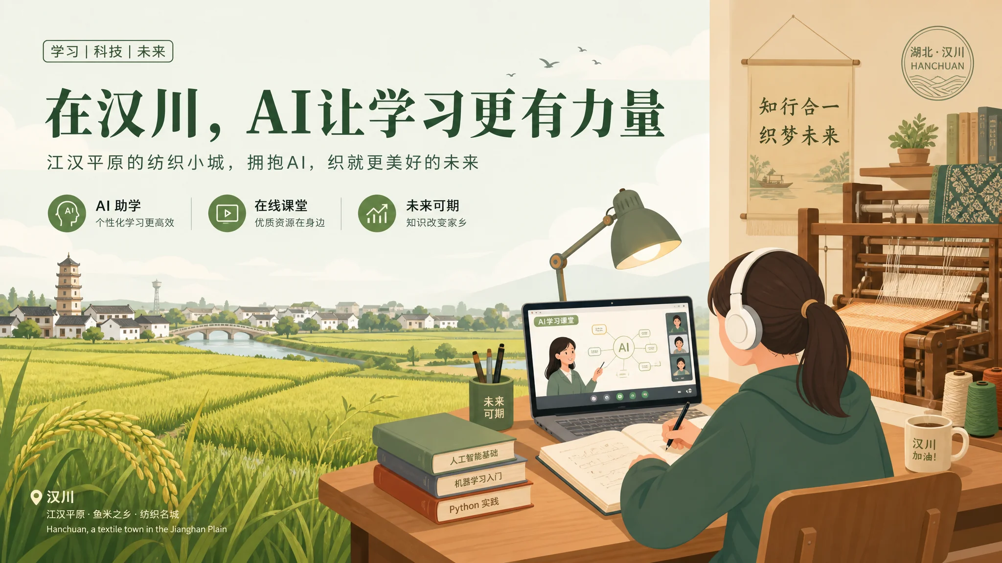 汉川ai培训在哪里？江汉平原小城学AI的路