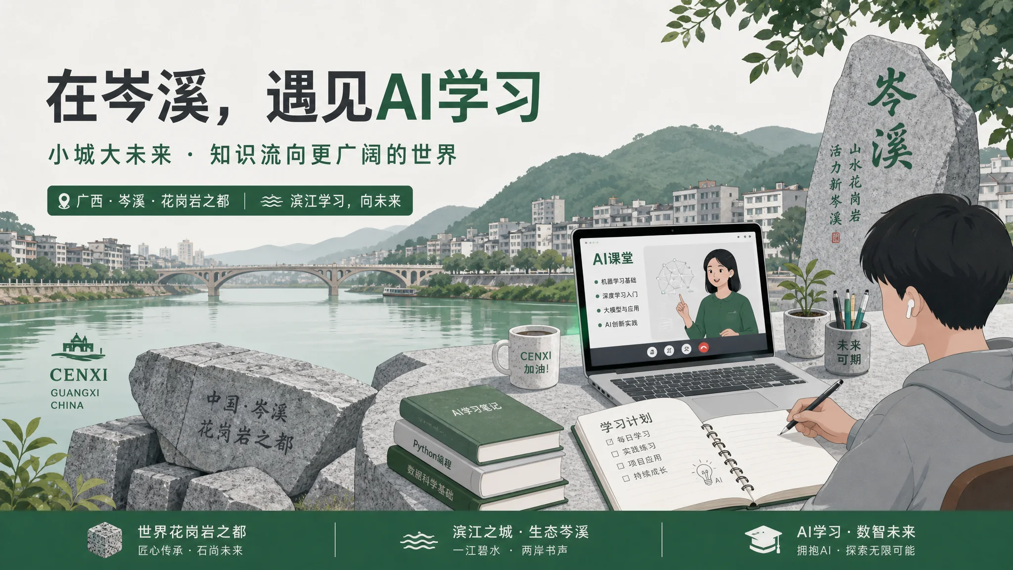 岑溪ai培训在哪里？桂东小城学AI的选择