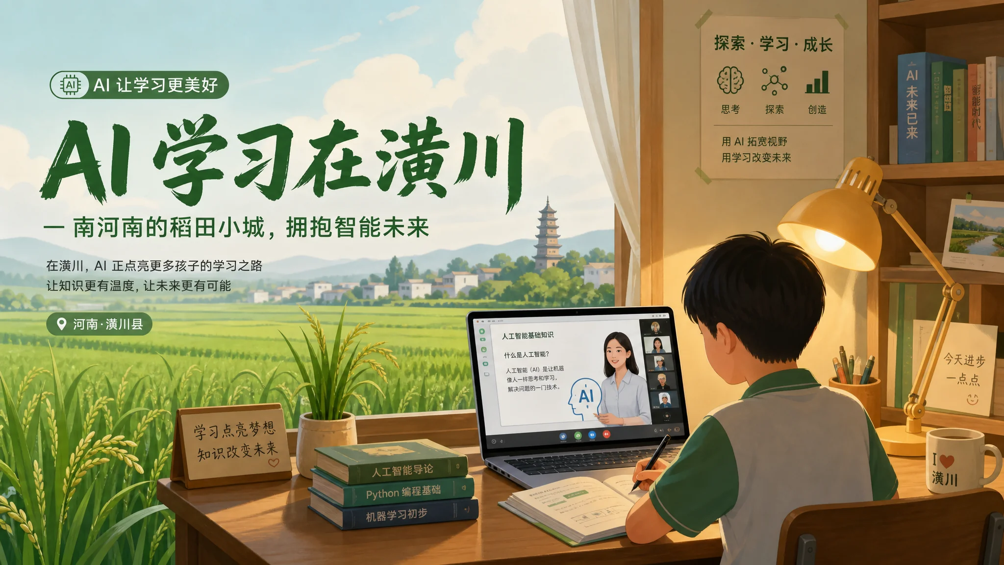 ai培训潢川在哪里？豫南小县学AI的路线