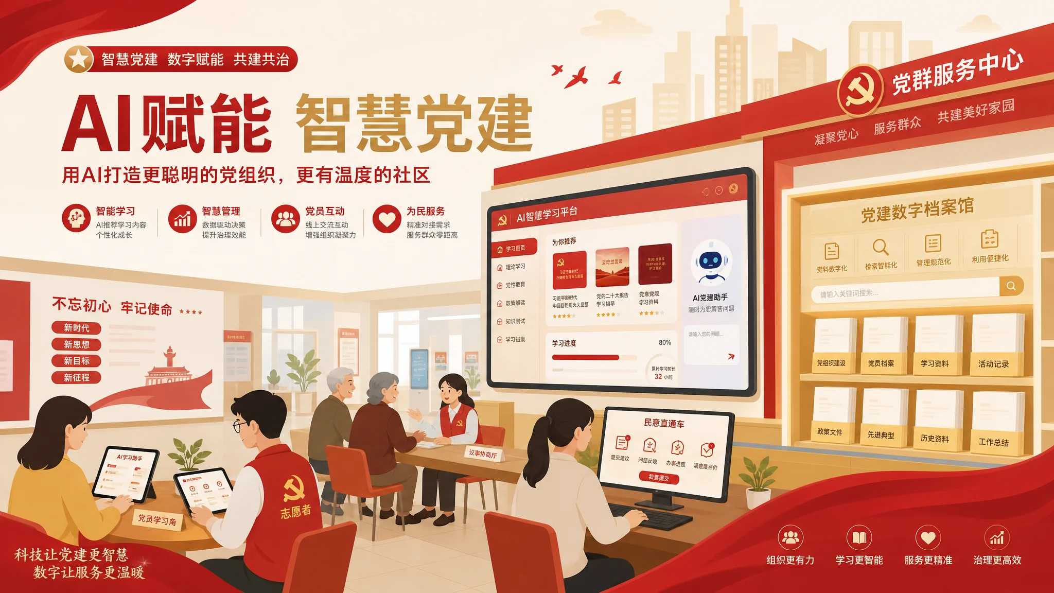 AI党建培训是什么？智慧党建的AI应用科普