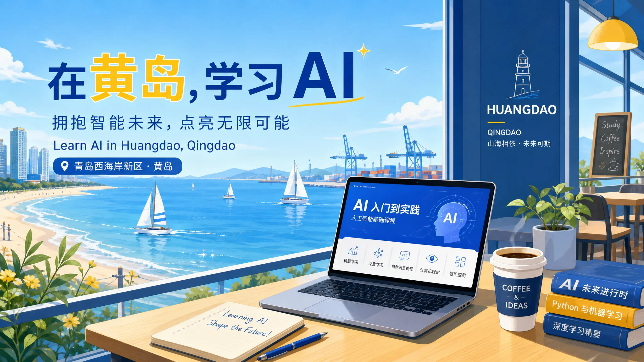 黄岛ai培训在哪里？青岛黄岛学AI的选择