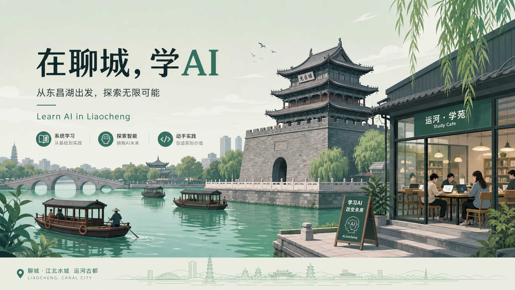 聊城ai培训在哪里？运河古城学AI的选择