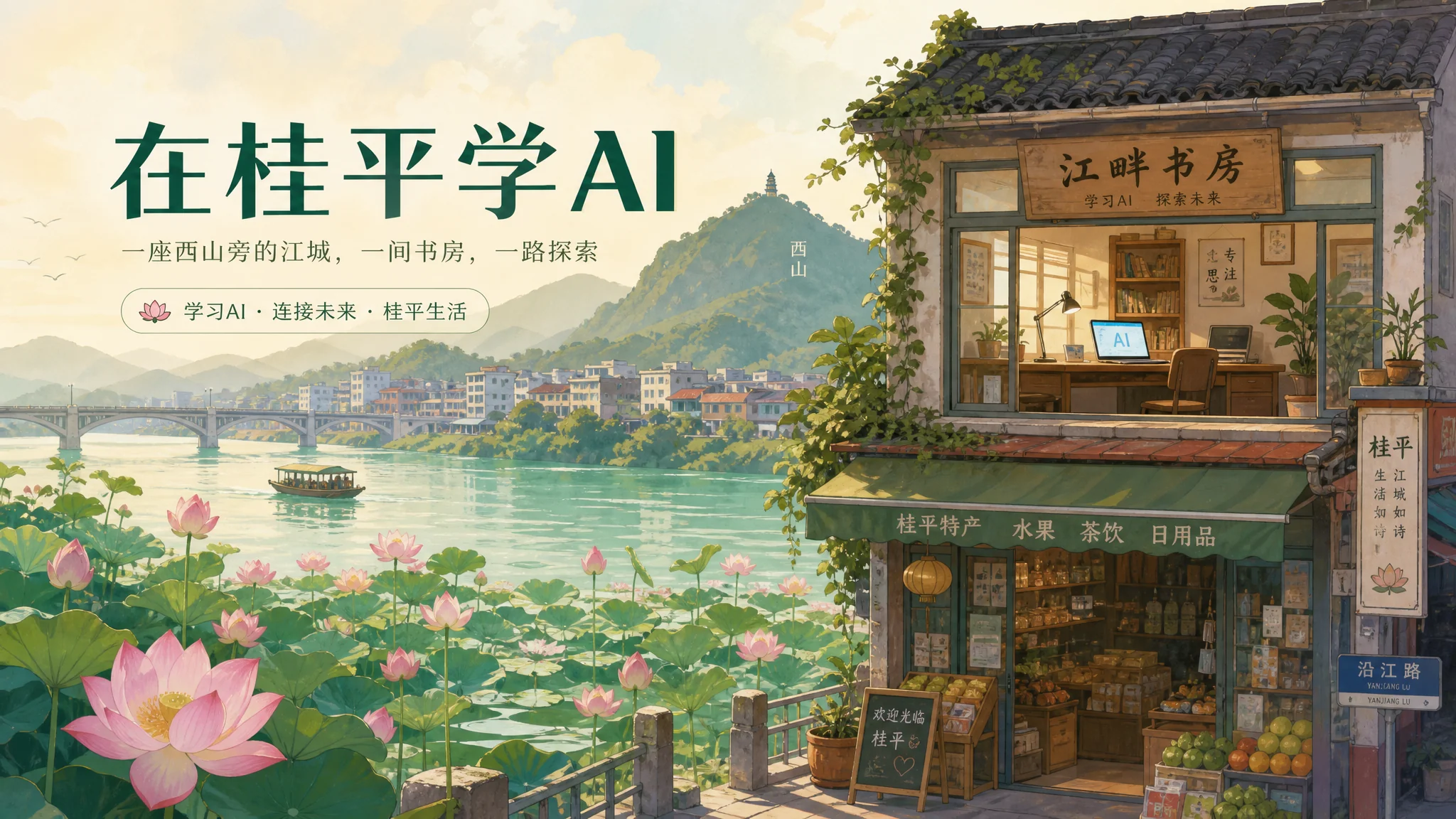 桂平AI培训在哪里？浔城学AI的路