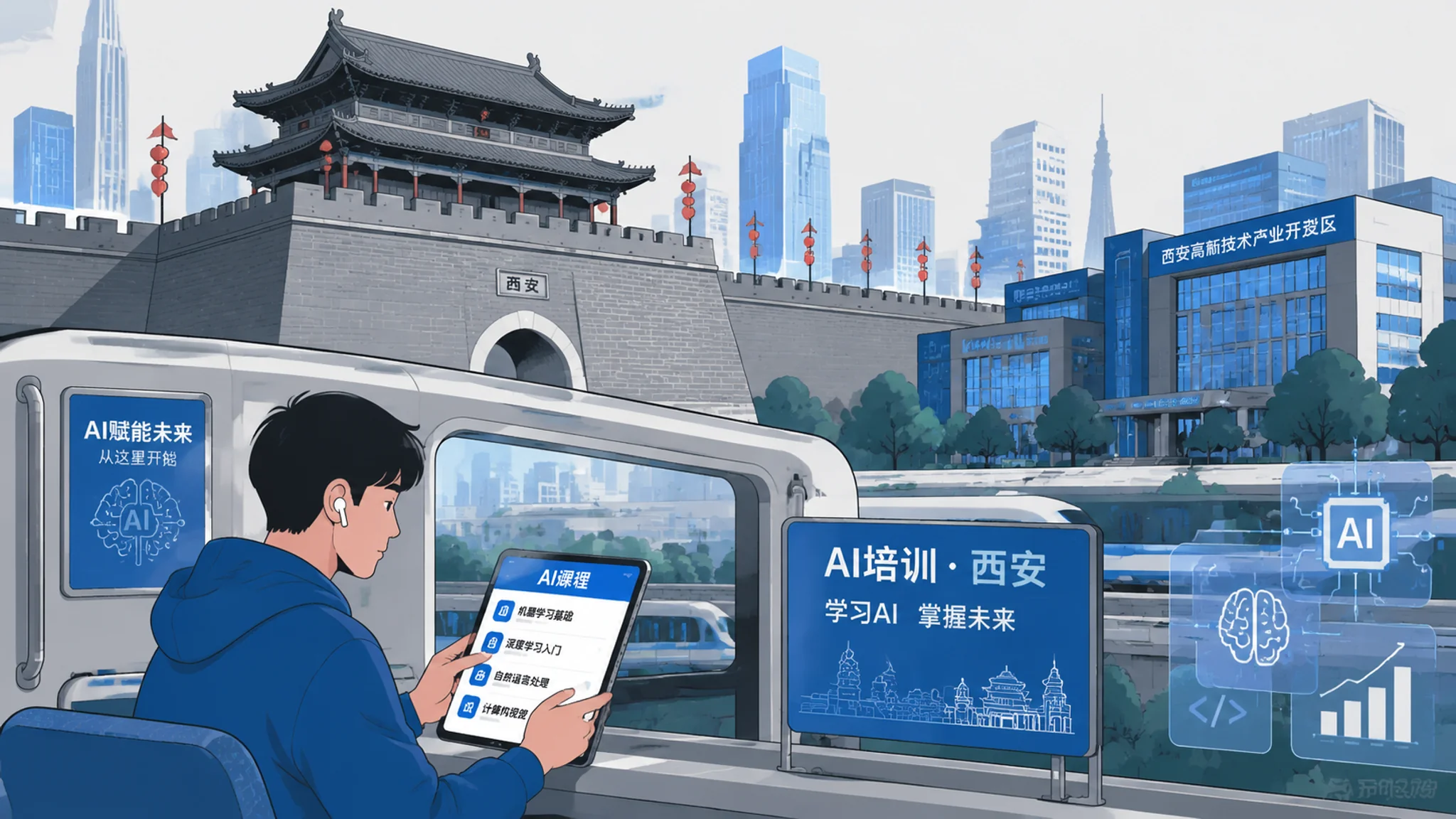 ai培训西安哪里好？西安学AI的机构与行情