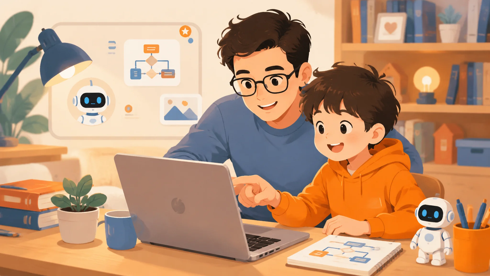 ai培训孩子学什么？少儿AI课的真实课程内容与家长陪学实操