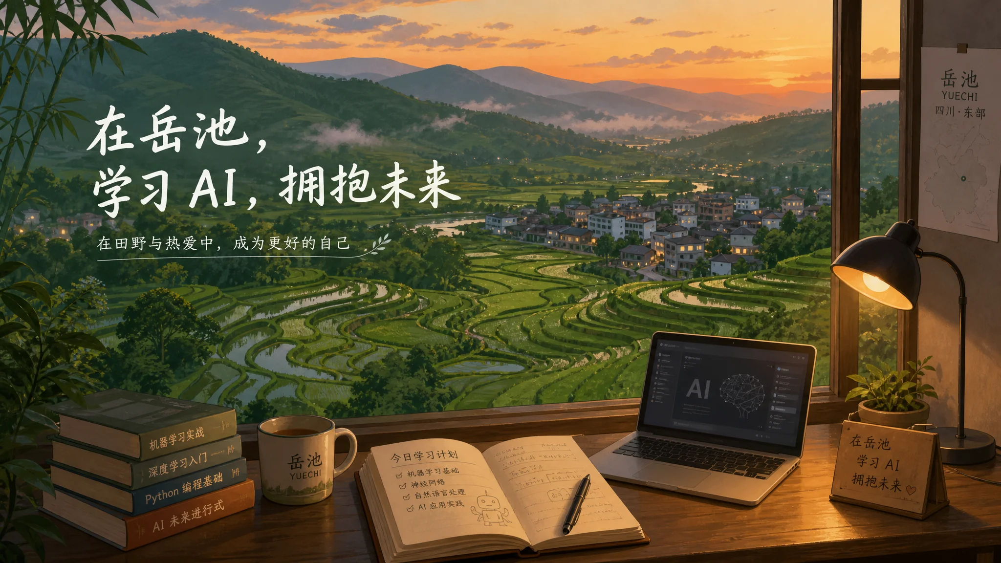岳池ai培训在哪里？川东小县学AI的路