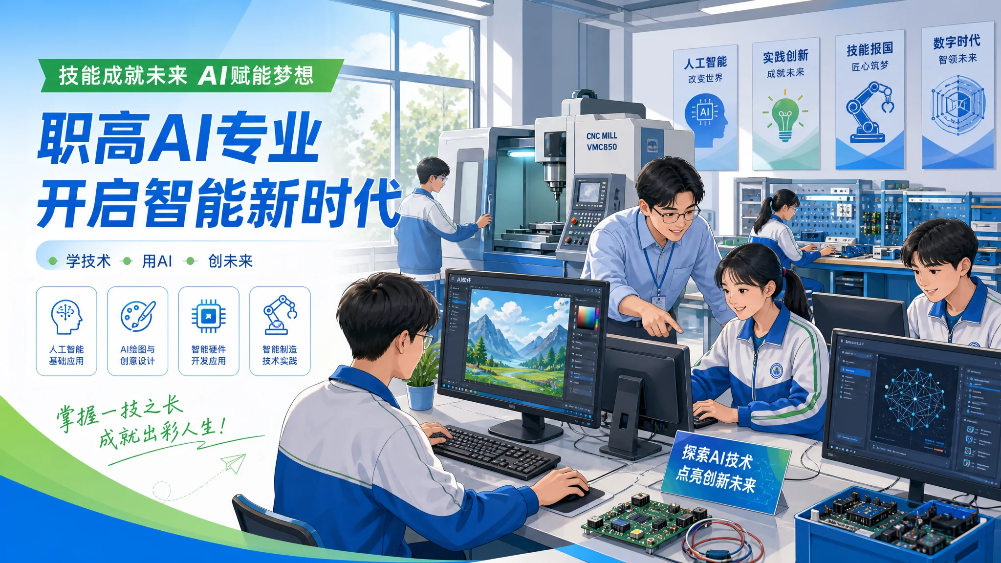 职高ai培训有哪些方向？中职AI专业课程观察