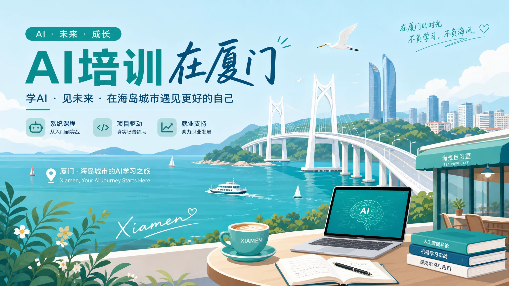 厦门培训ai哪里好？鹭岛学AI的课程行情