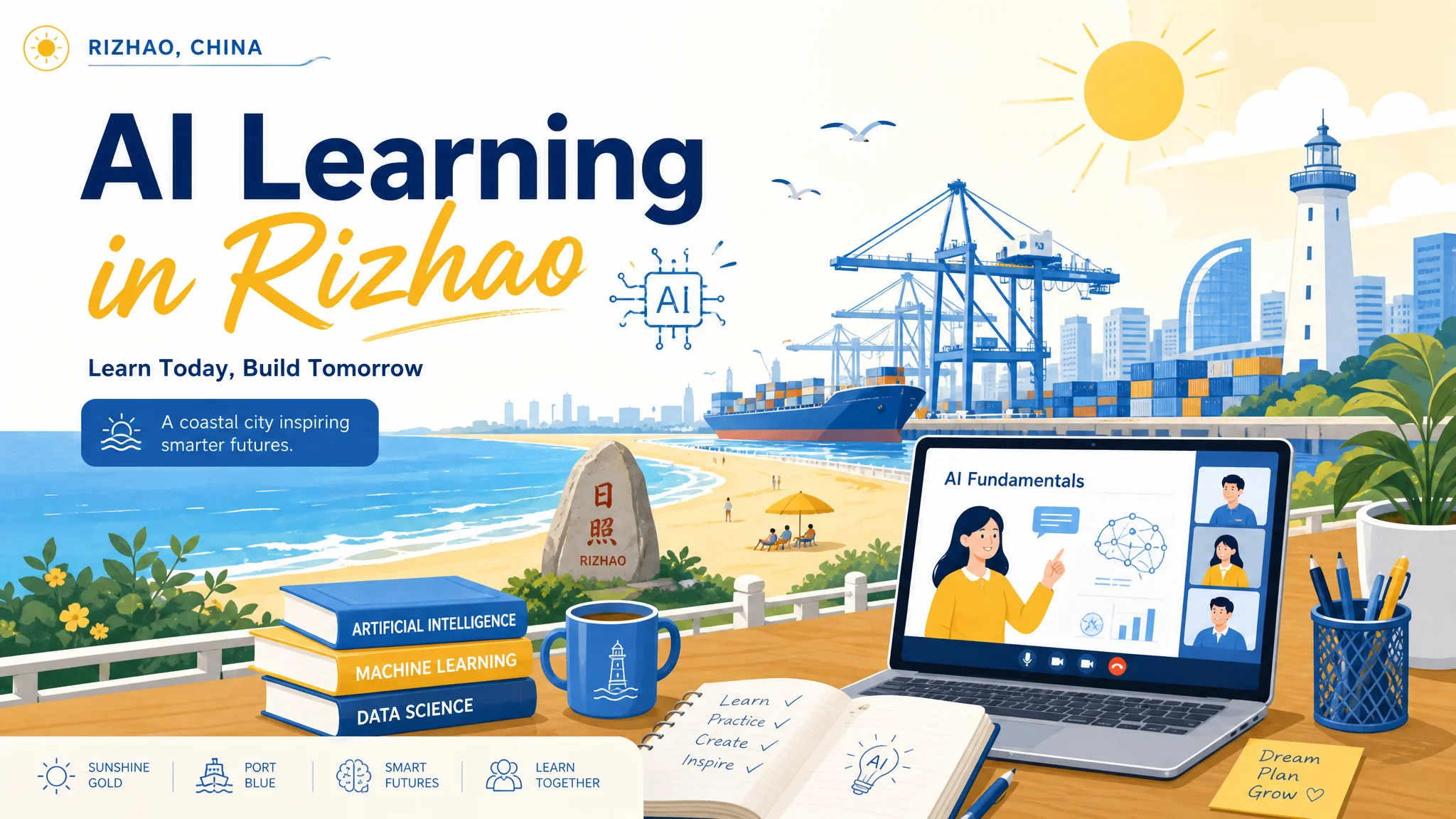 日照ai培训在哪里？海滨小城学AI的选择