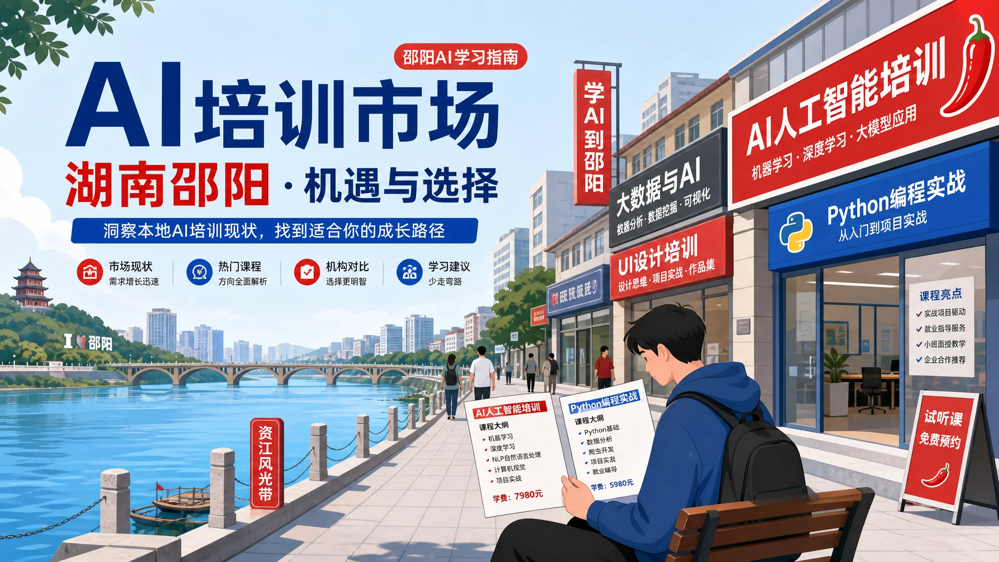 Ai培训邵阳哪里找？湘中城市学AI的课程行情