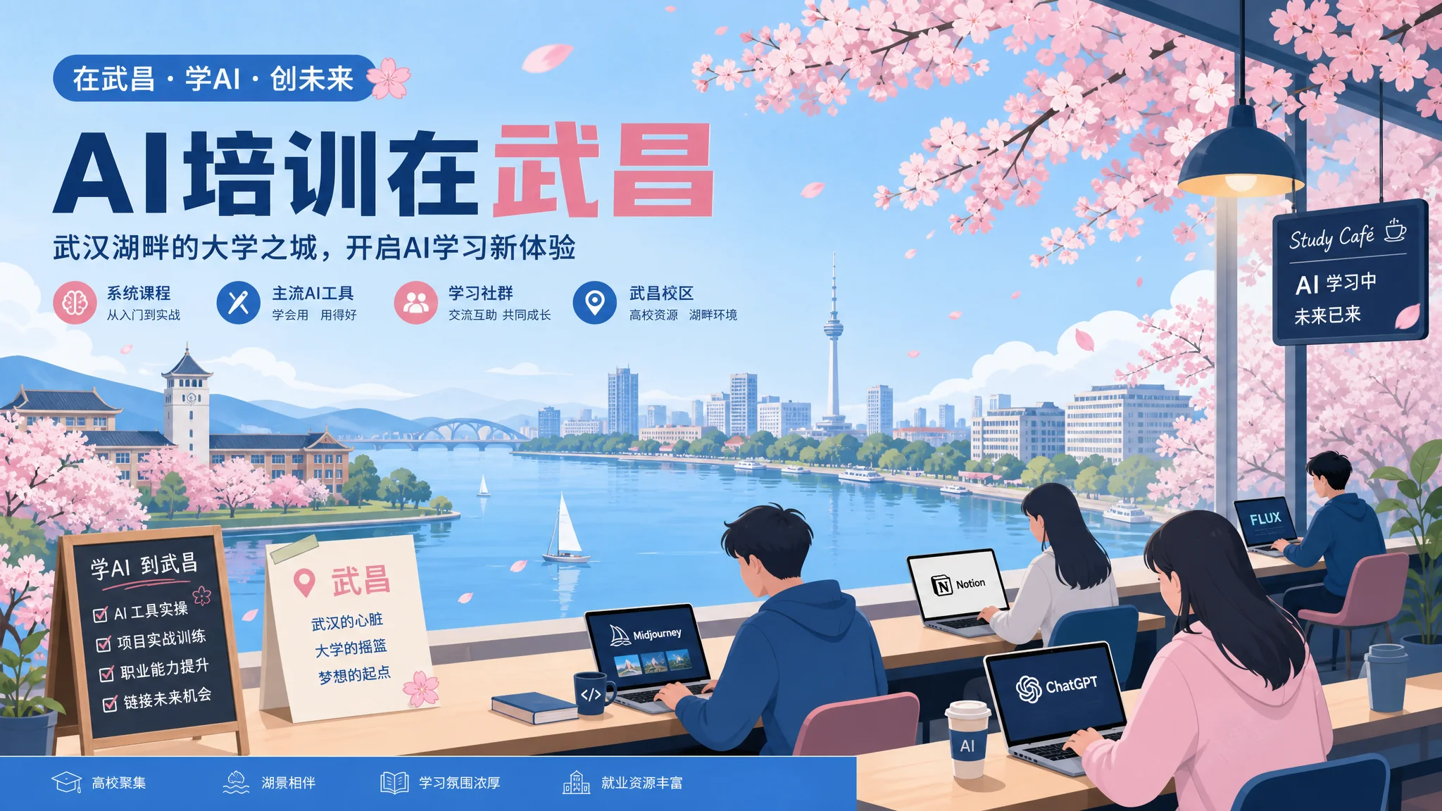 武昌ai培训在哪里？武汉武昌学AI的选择