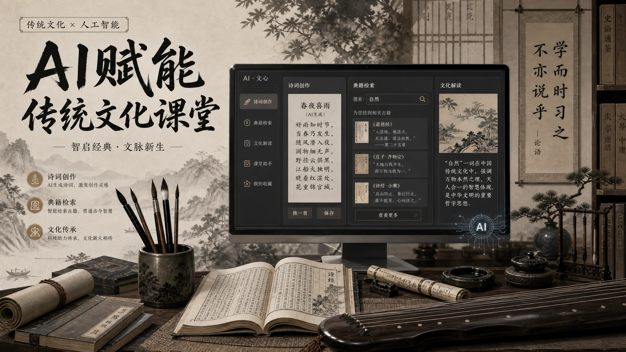 国学培训ai怎么用？传统文化AI课观察