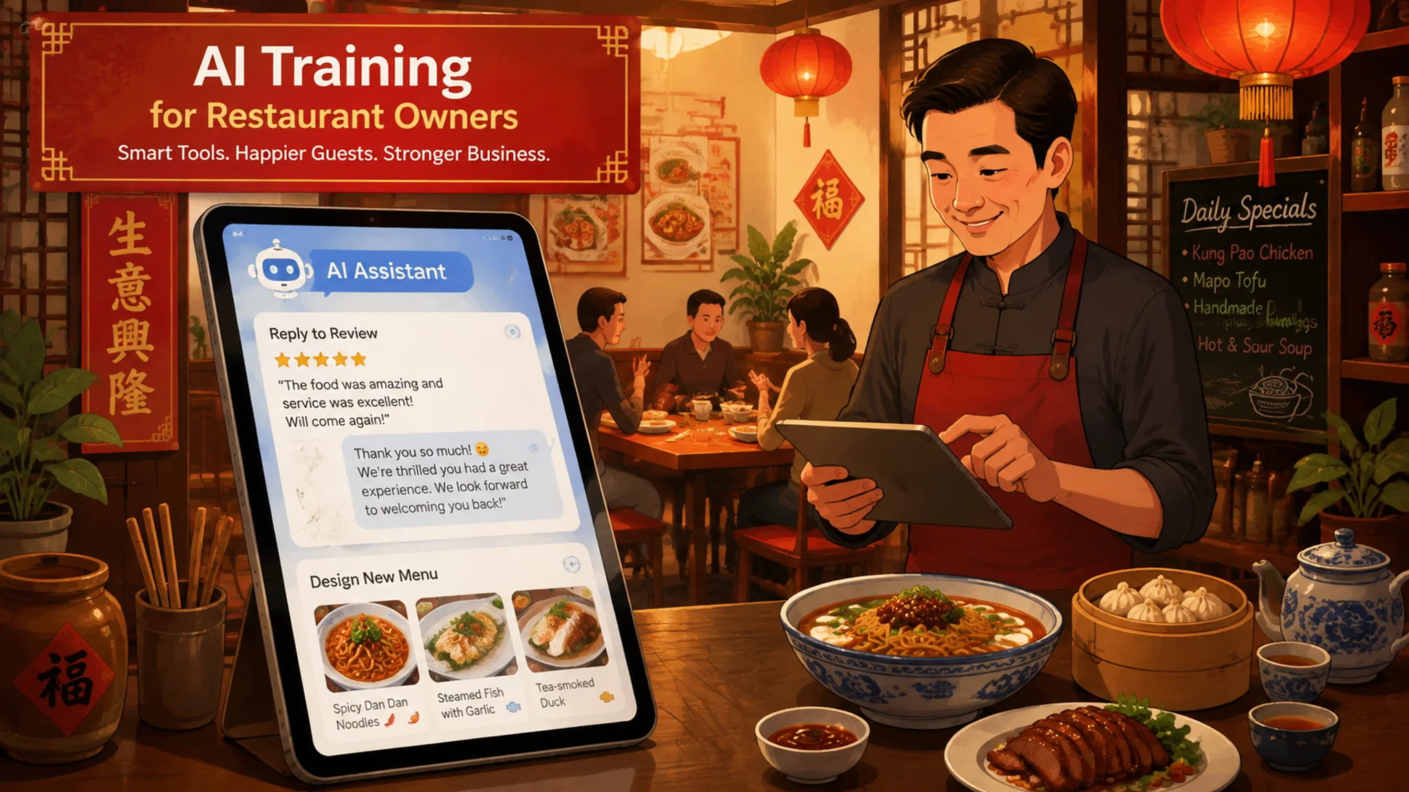 饭店培训ai怎么做？餐饮门店的AI应用课