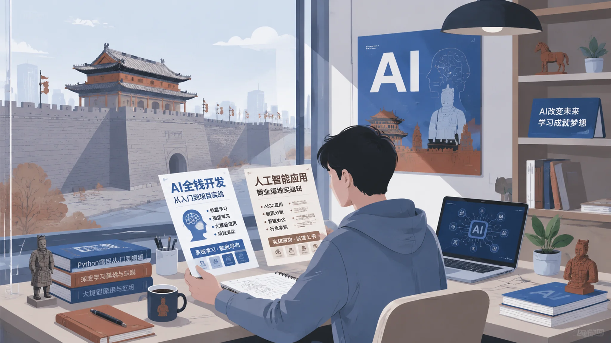 咸阳ai培训哪里有？咸阳学AI的课程行情和挑法