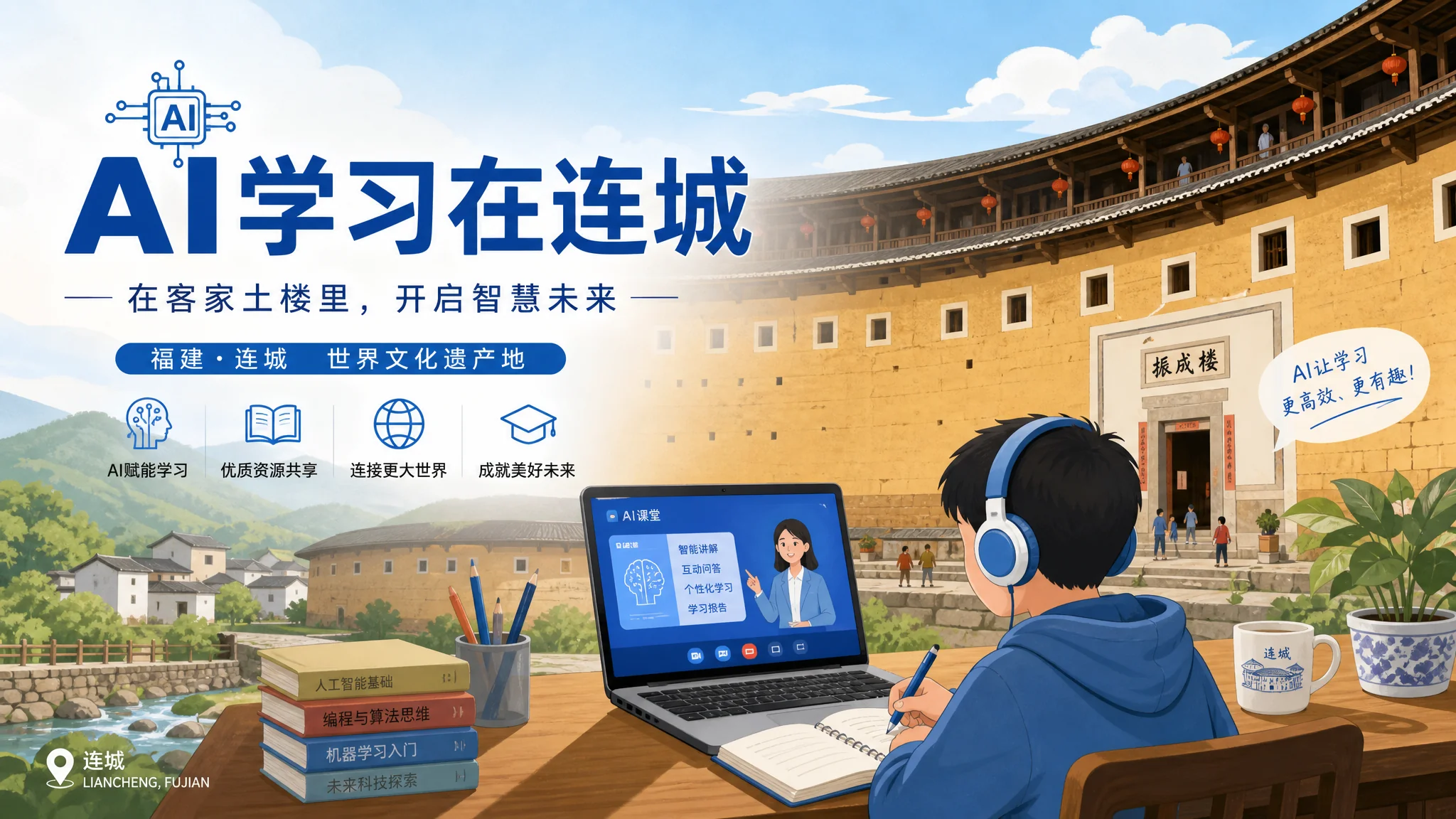 连城ai培训在哪里？闽西小县学AI的选择