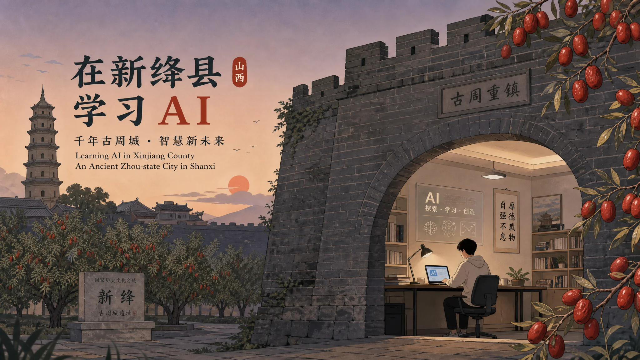 新绛ai培训在哪里？古州小城学AI的路