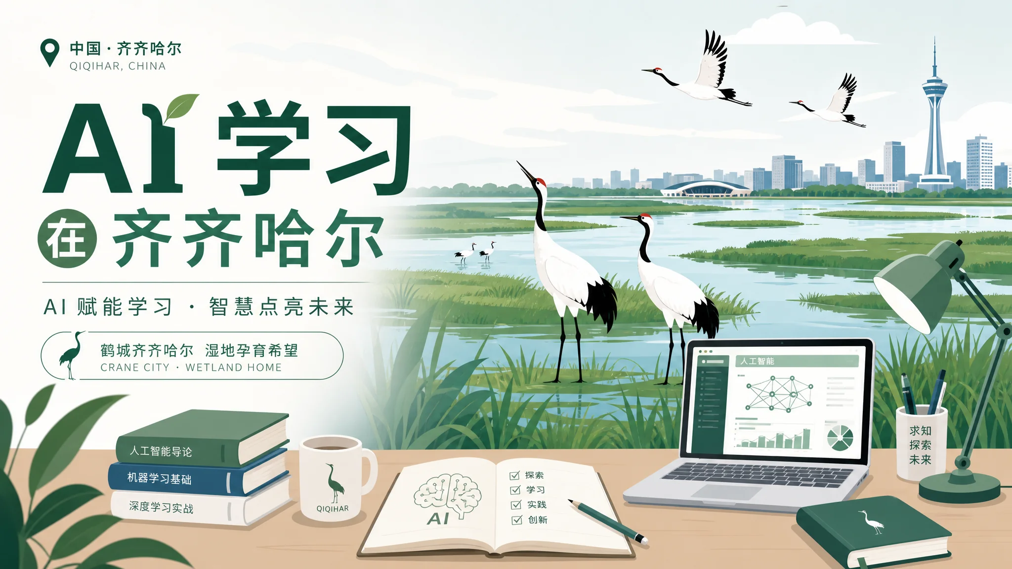齐齐哈尔ai培训在哪里？鹤城学AI的路线