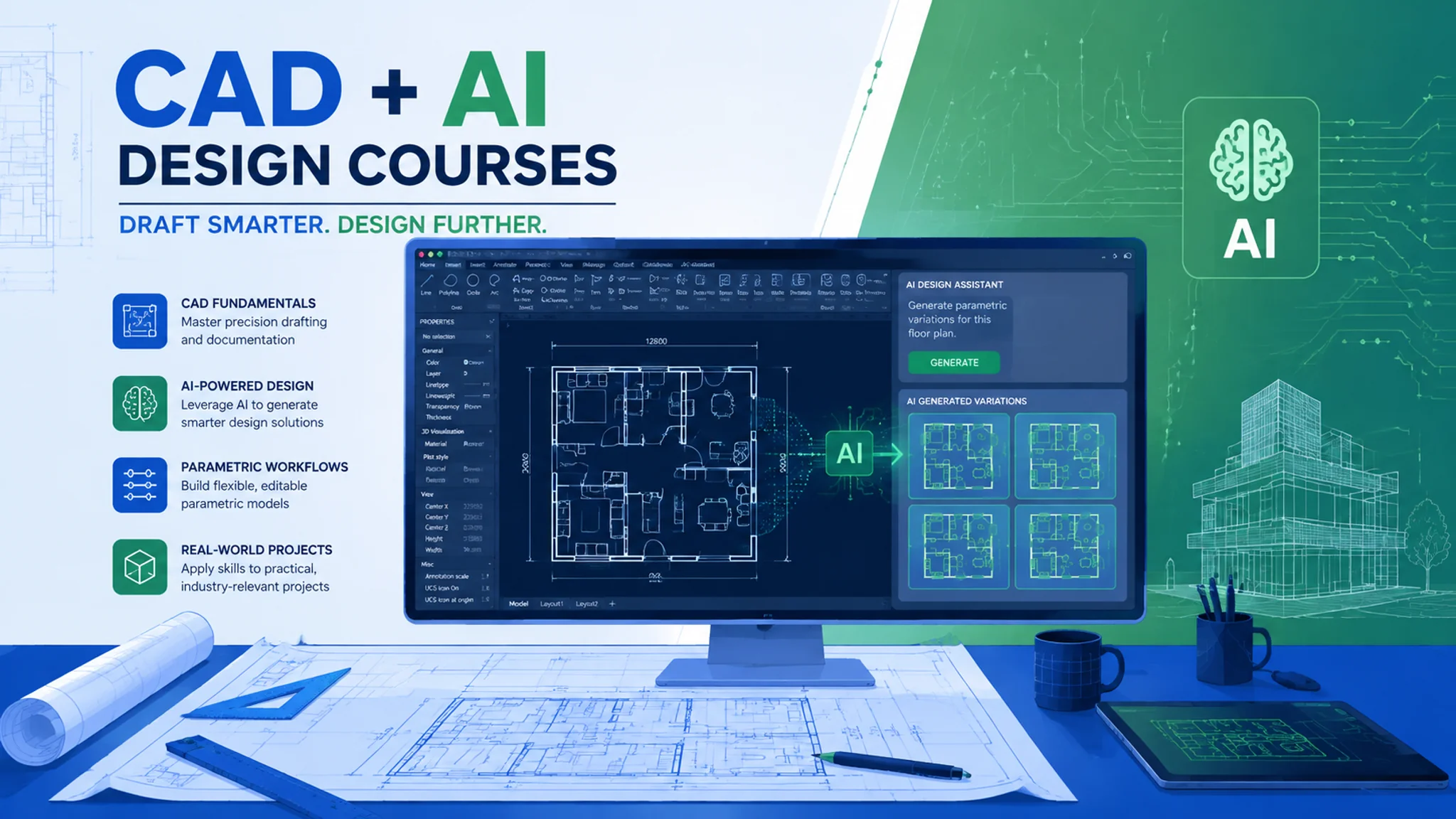 cad ai培训学什么？CAD与AI结合的设计课程