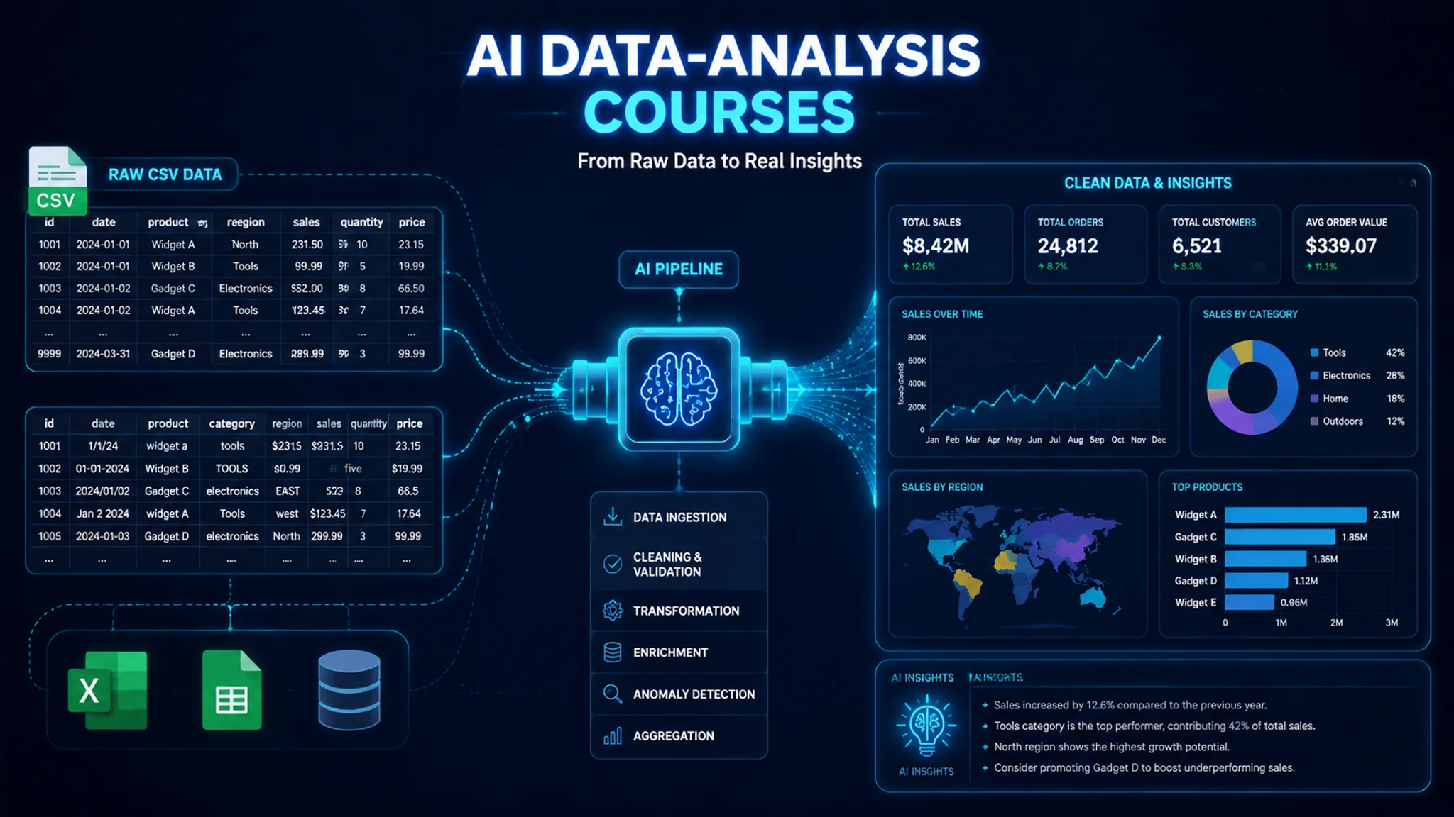 data ai 培训学什么？数据分析AI课盘点