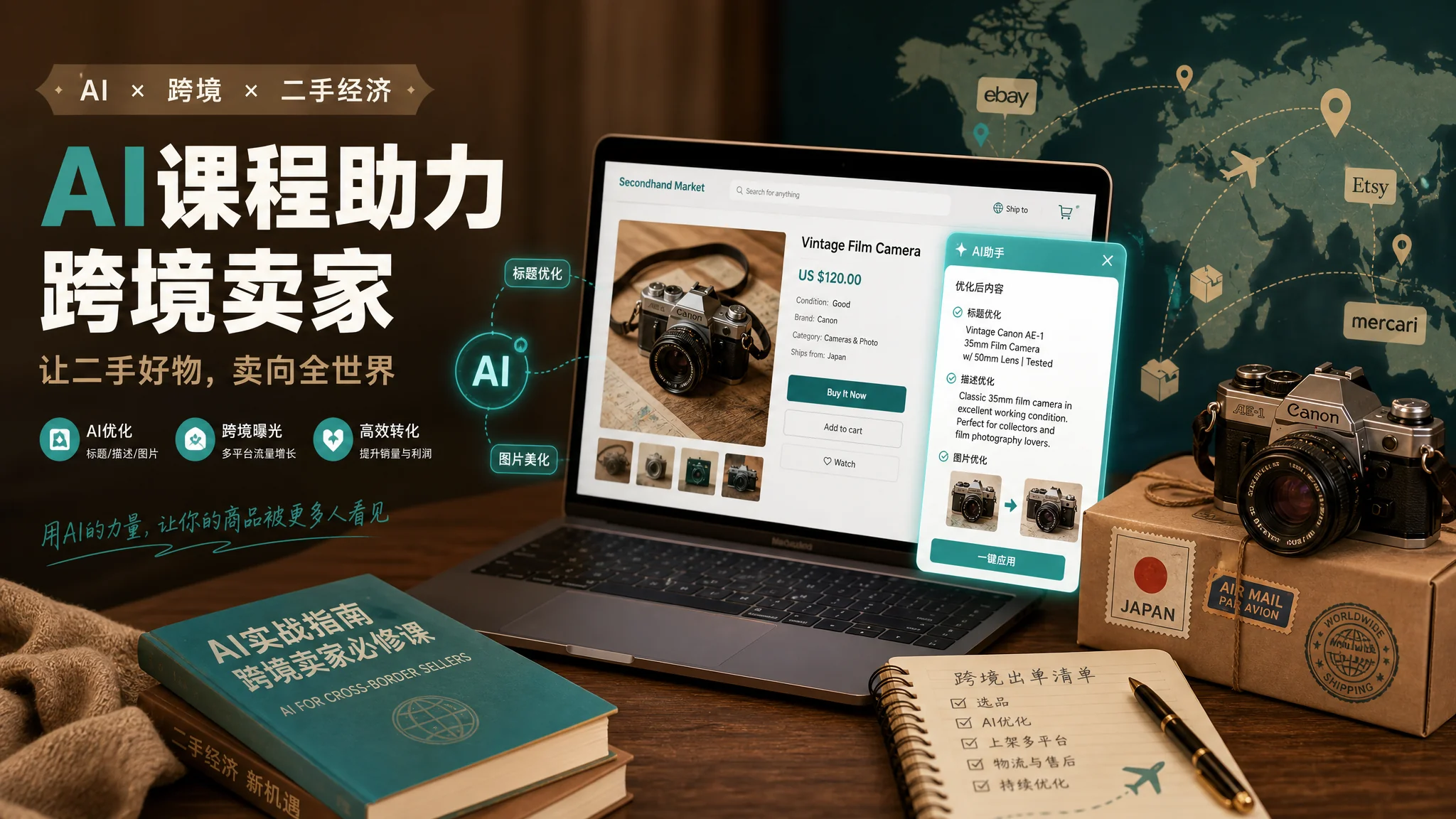 ebay ai培训是什么？跨境平台AI课观察