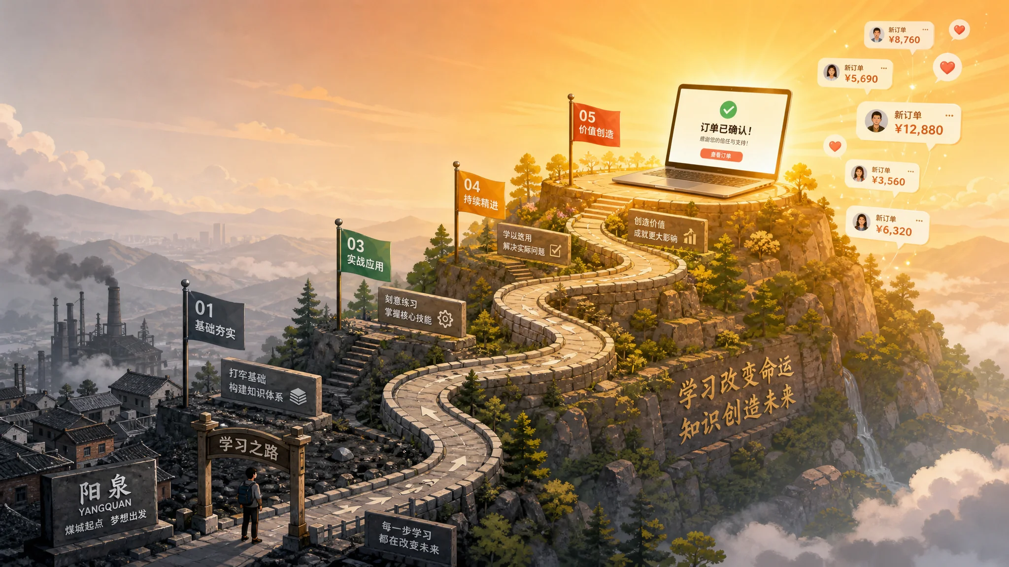 阳泉AI培训自学路线：从零基础到能接活，我陪邻居老周走了一遍