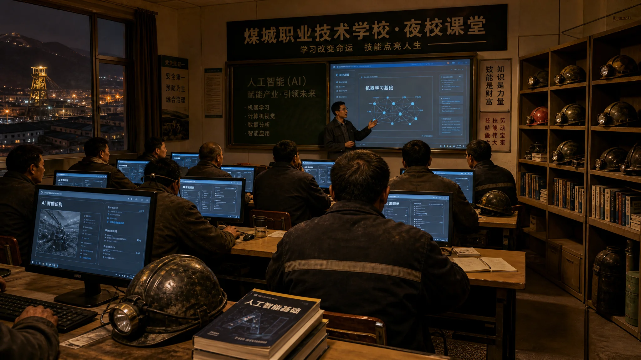 神木ai培训开到职教中心：煤城夜校班的一个月记录
