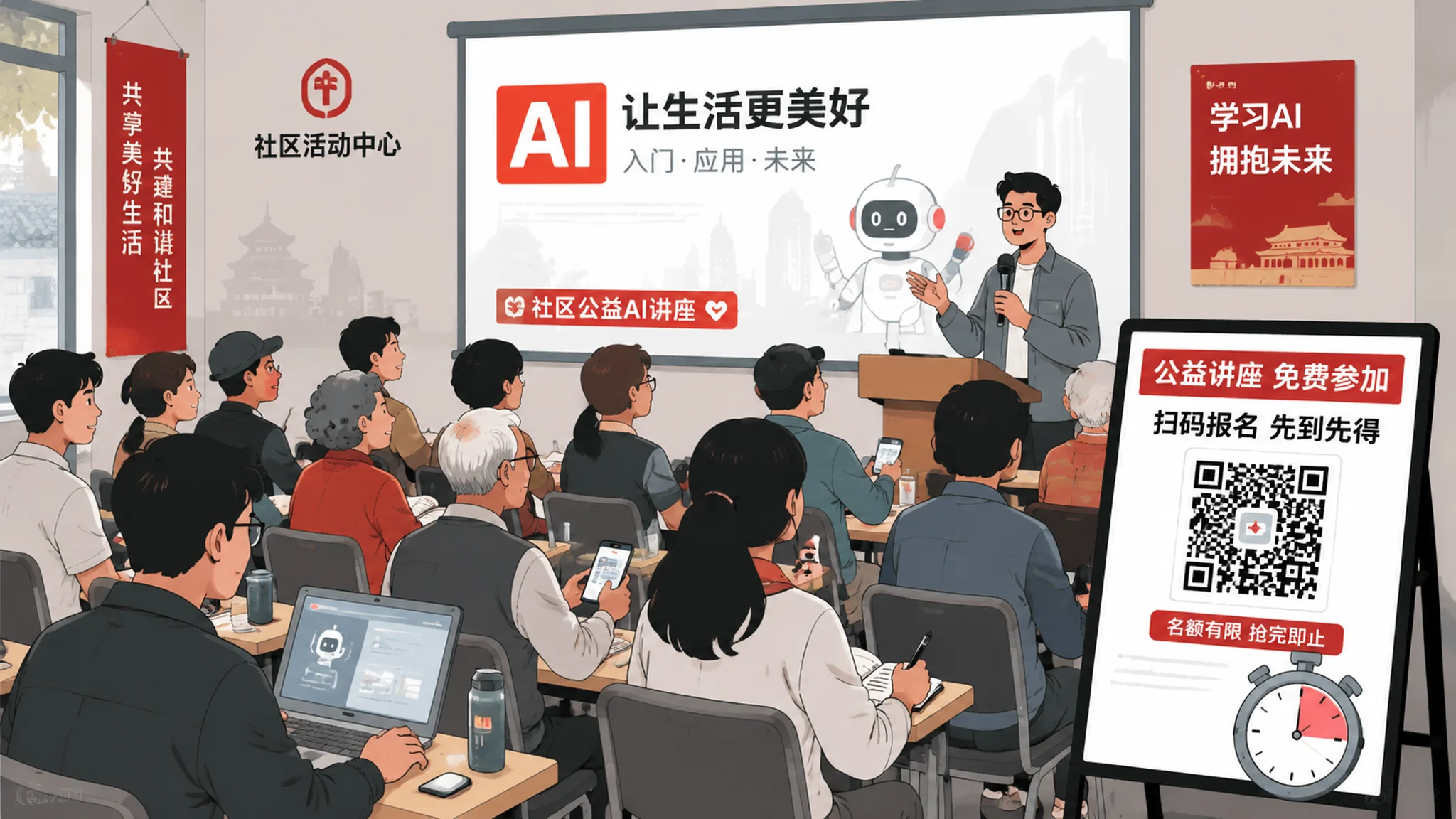 西城ai培训免费讲座见闻：一个行政文员的四场蹭课淘金记