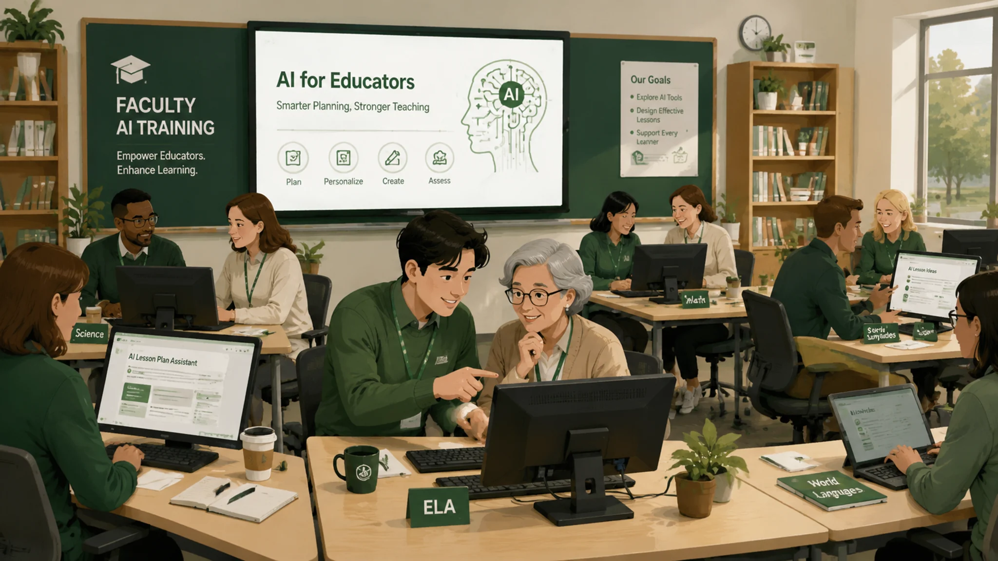 AI学校培训怎么落地？教务主任的师资培训记录