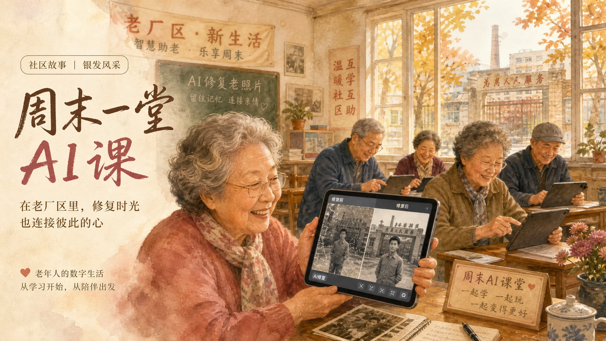 辽阳ai培训体验：化纤厂家属区里的周末班