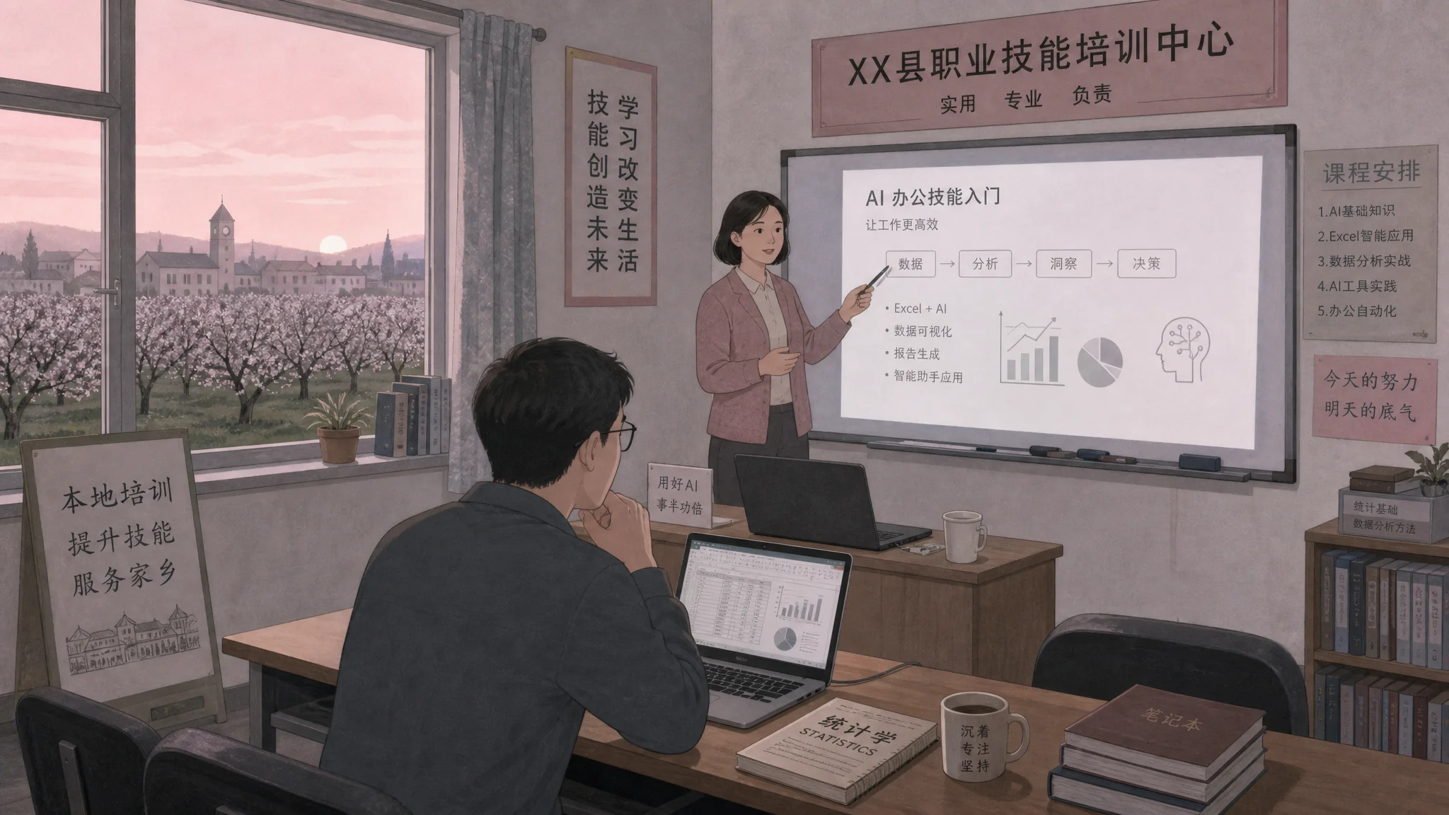 句容ai培训实测：南京隔壁小城的班到底差多少