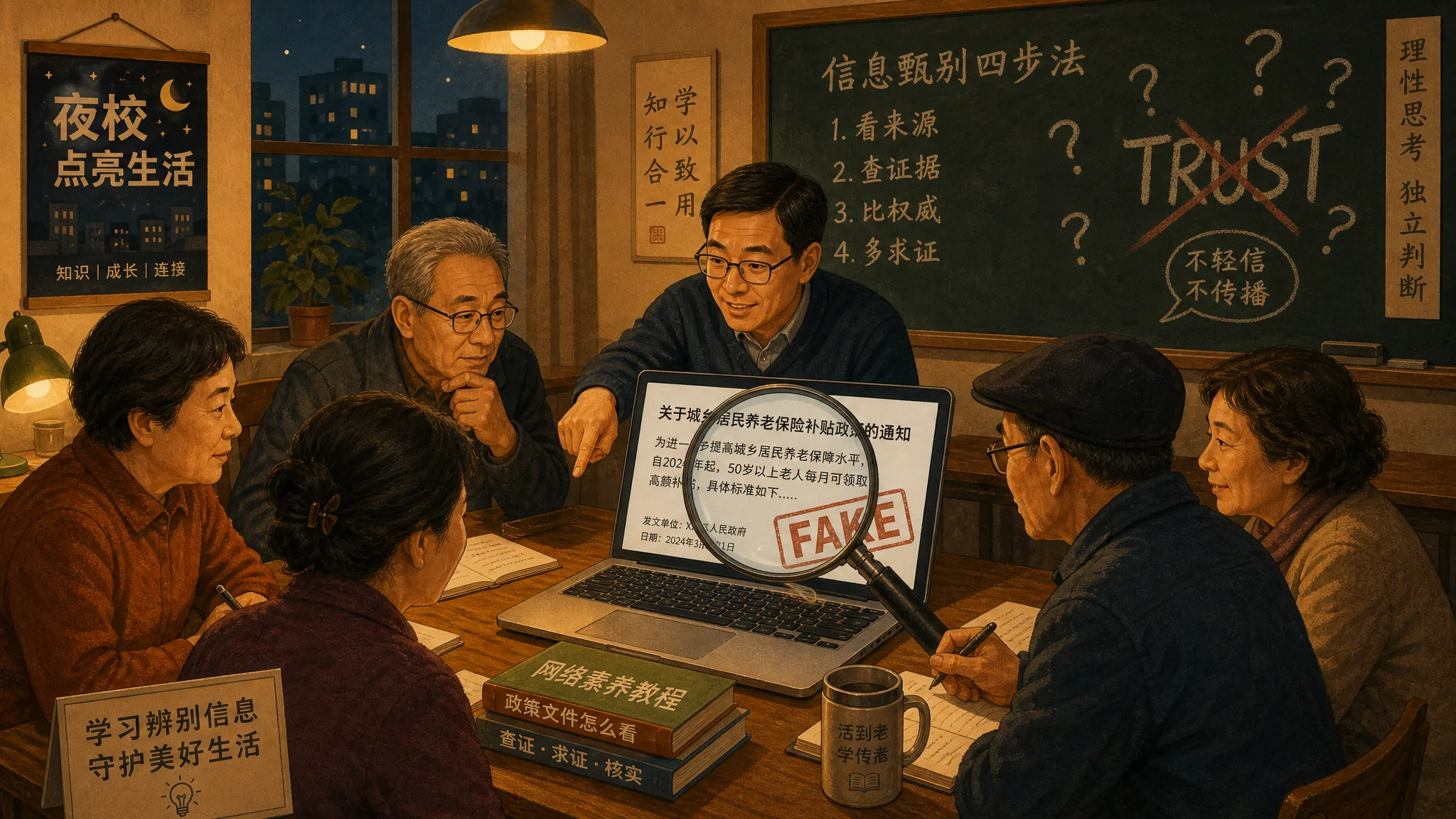 AI搜索培训教什么？夜校讲师给中年学员的实操课
