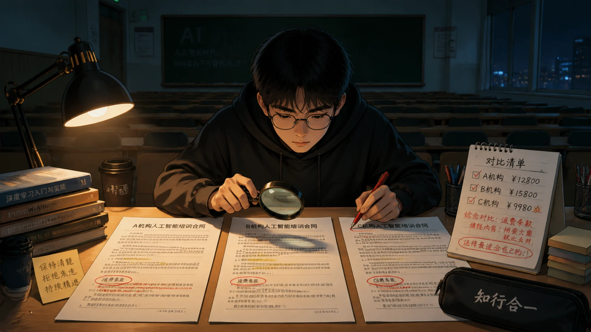 大学AI培训避坑实录：大四生查资质、抠合同、试听三家后的决定