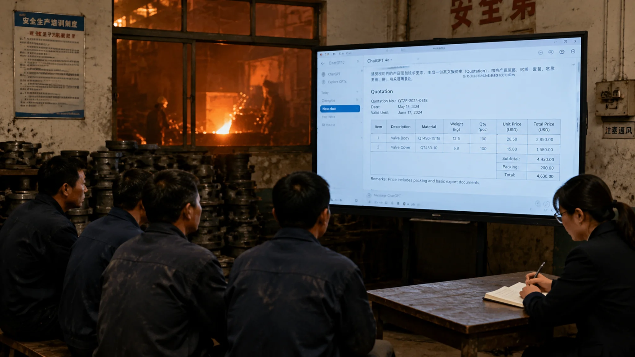 把嘉禾培训ai办进铸造厂后，我记了两期的账