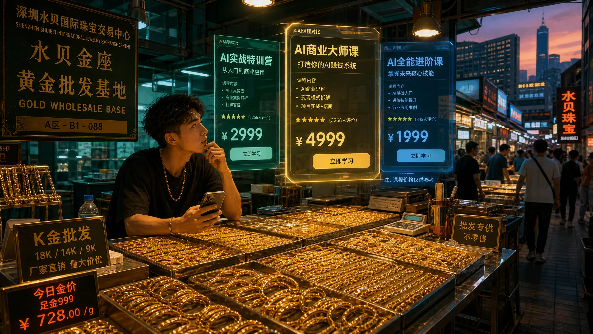 罗湖ai培训试听了三家，水贝档口主的真实对比记录