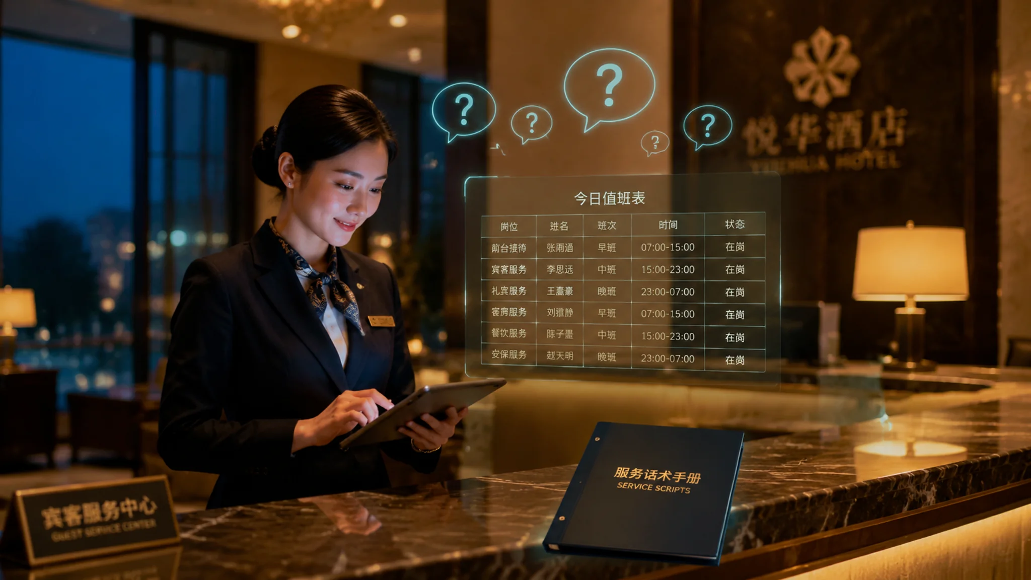 服务行业AI培训值不值？酒店前厅用了三个月的实话