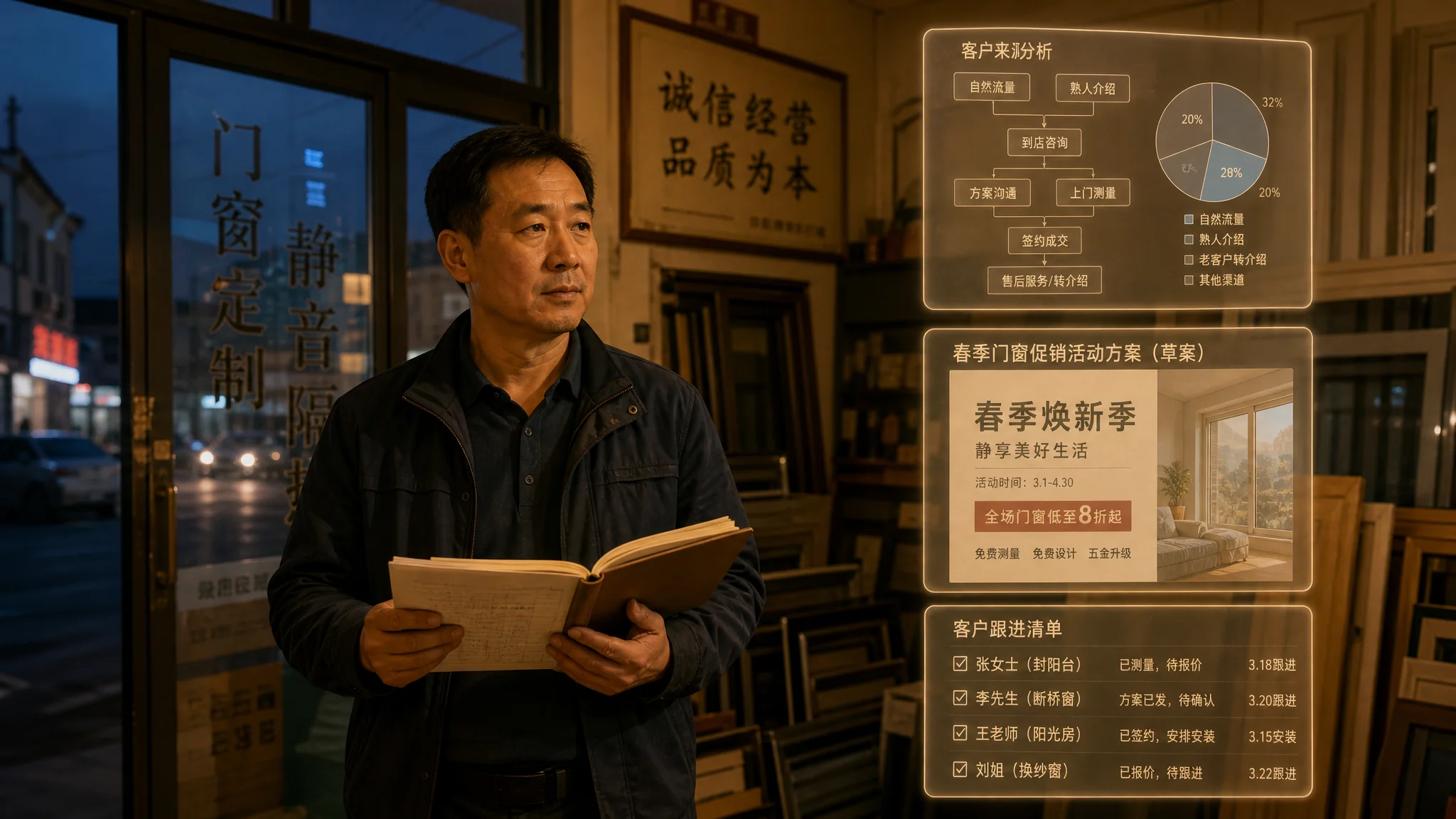 商业ai培训上完仨月，开门窗店的我算清了三笔账