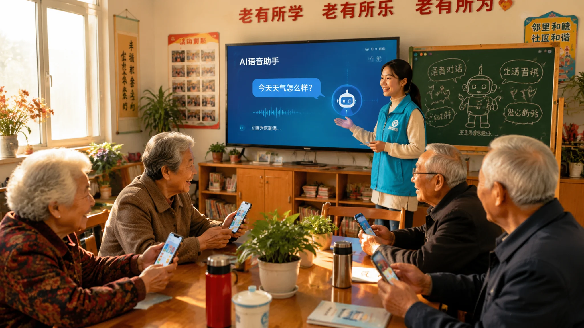 街道培训ai落地实测：我们把老年手机班升级成AI班这半年