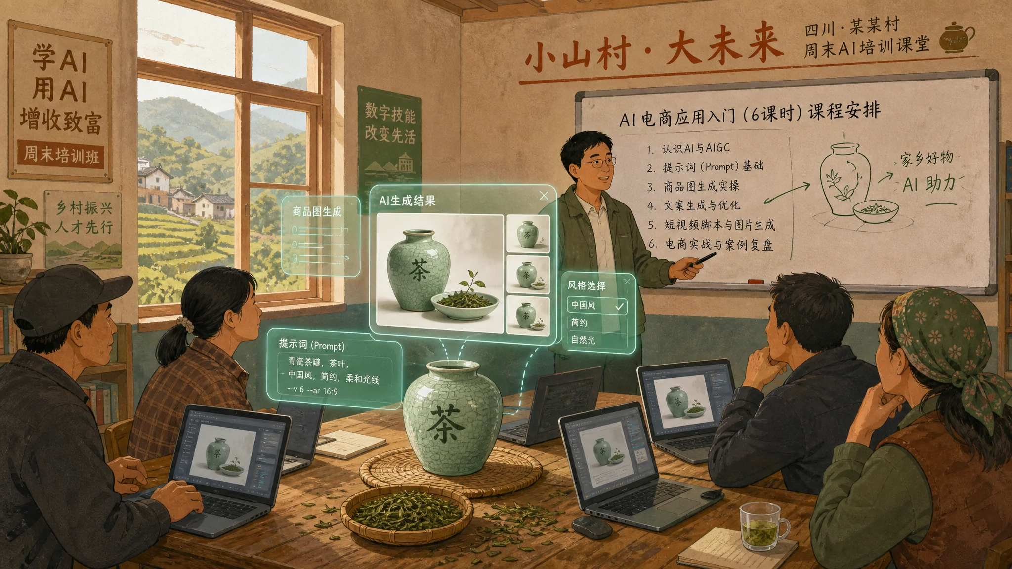 荣县Ai培训周末班都在讲什么？兼职讲师拆开课表说实底